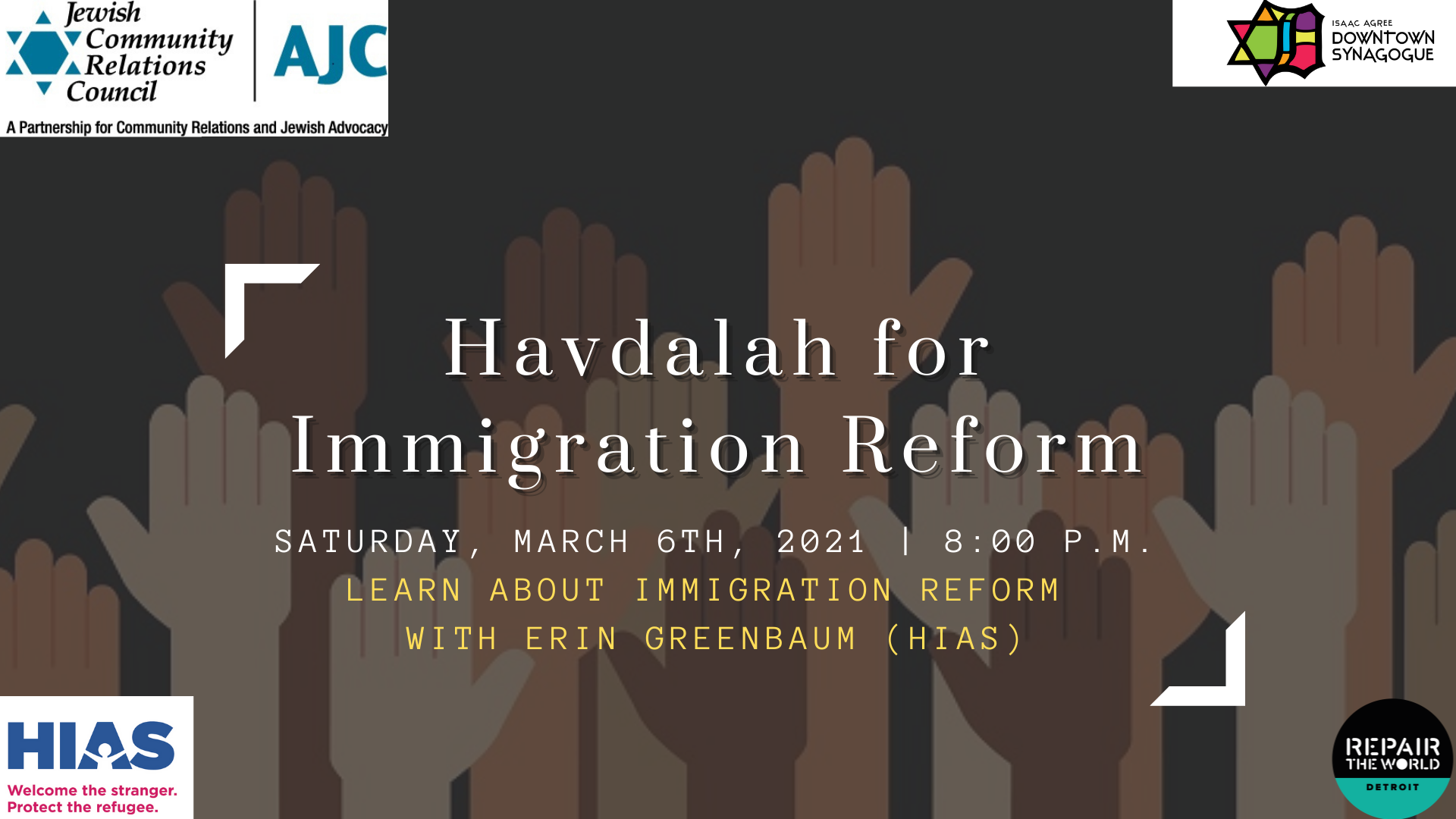 Havdalah for Immigration Reform with HIAS