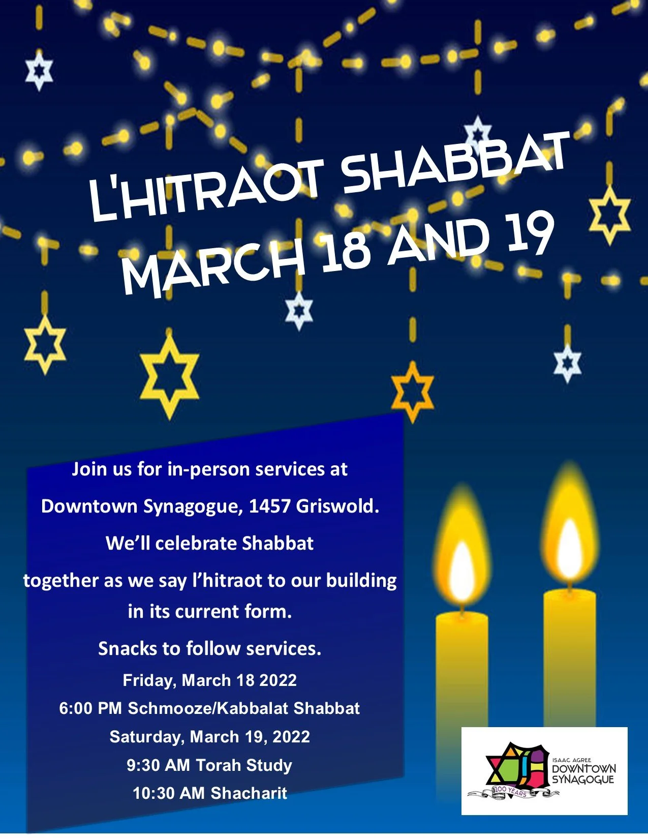 L'Hitraot Shabbat