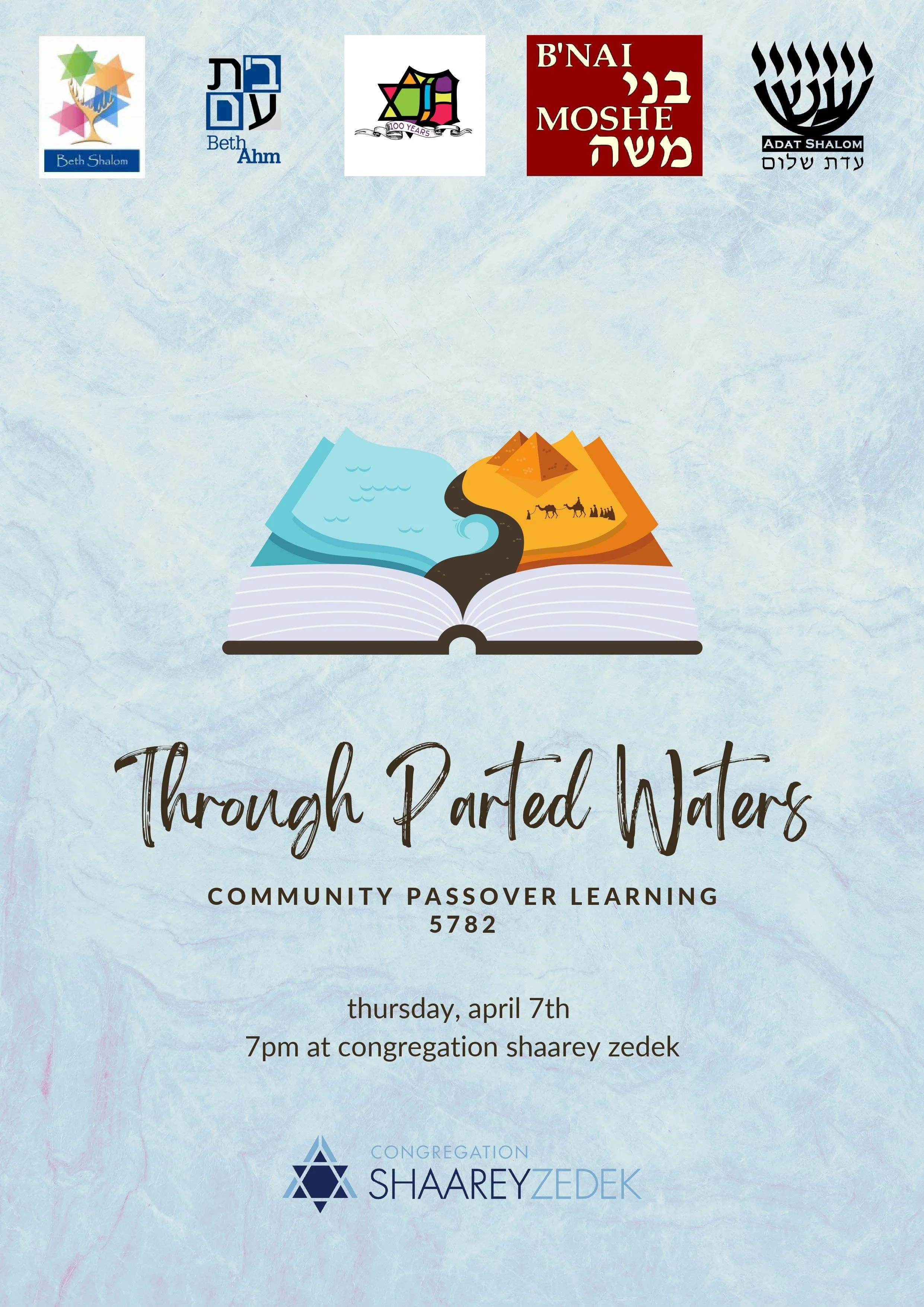 Through Parted Waters: Community Passover Learning