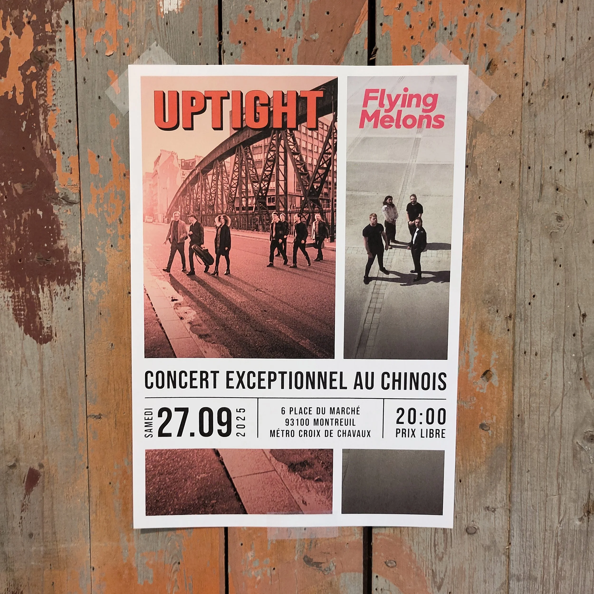  Uptight : affiche de concert 