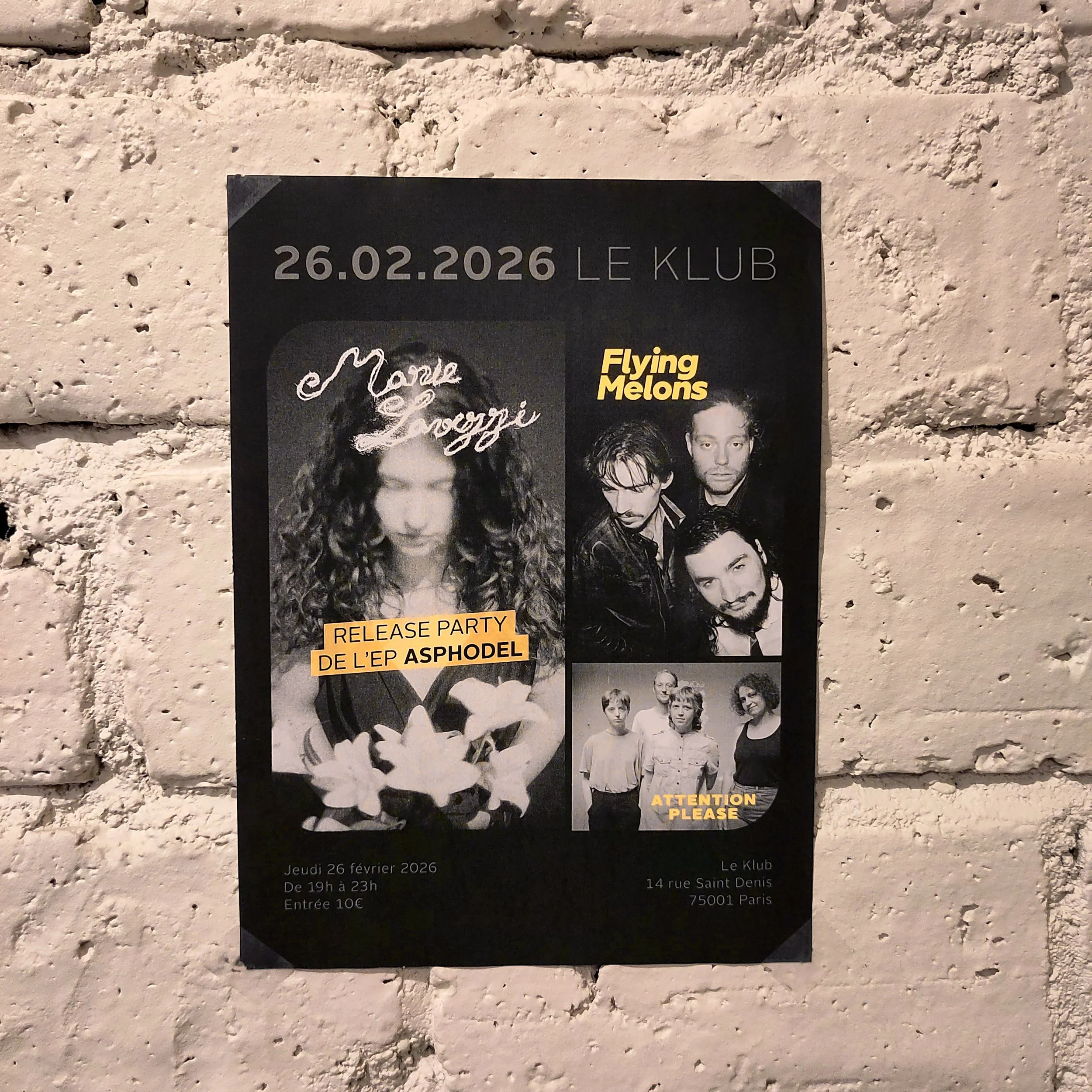  Flying Melons : affiche de concert 