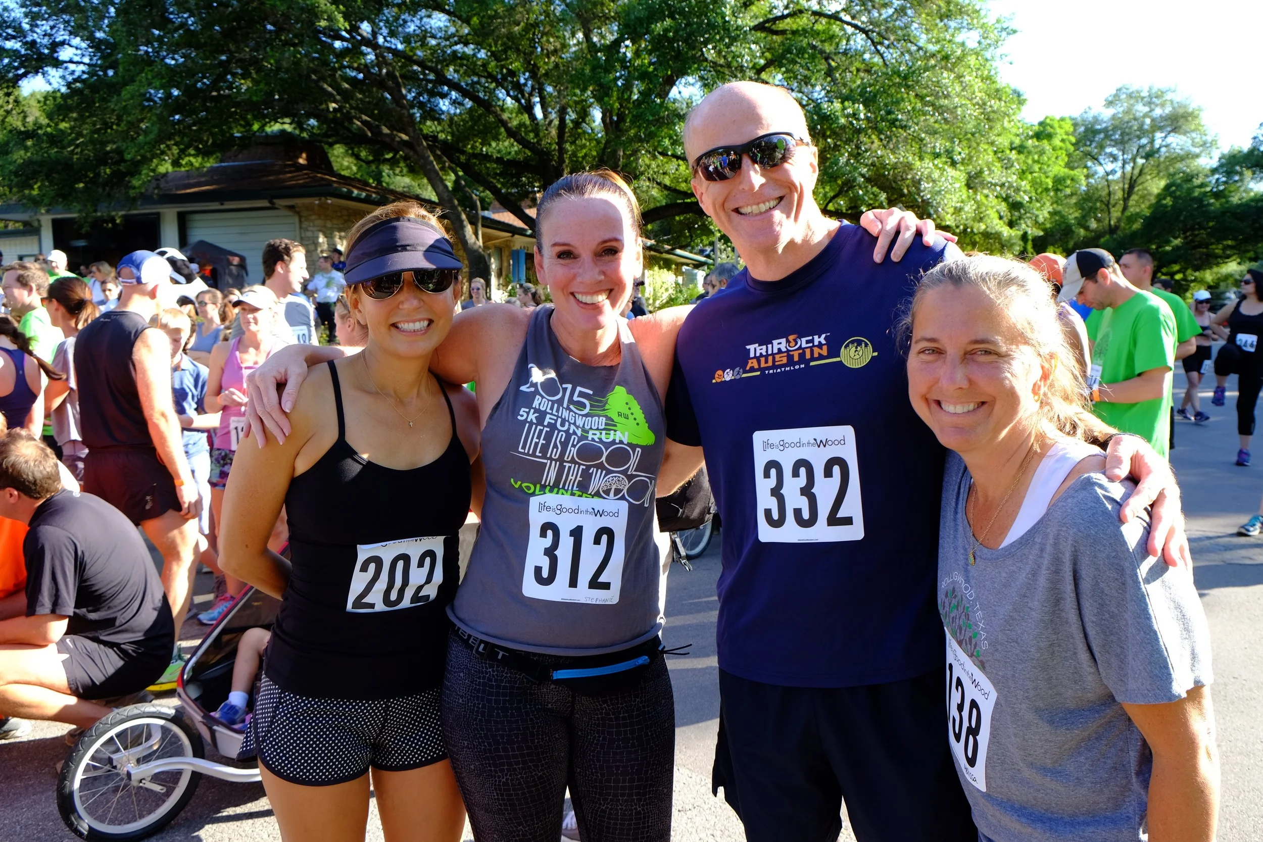 2016 runners Michelle Walters, Stephanie Sloss, Matt Hagan and Melissa Morrow