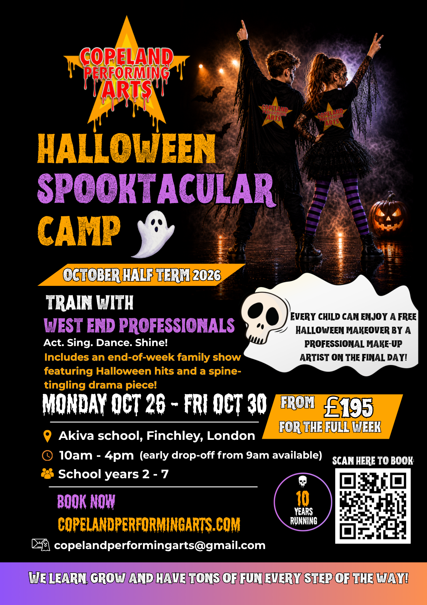 Halloween Spooktacular Camp - Oct 26th - 30th 2026