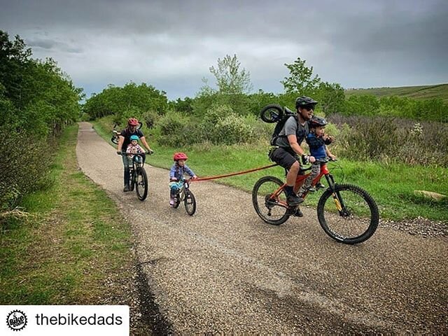 @thebikedads &quot;Who else has an adventure shuttle service? Hill repeats  for our kids to hit the singletrack helps work off the Dadbod too &quot;