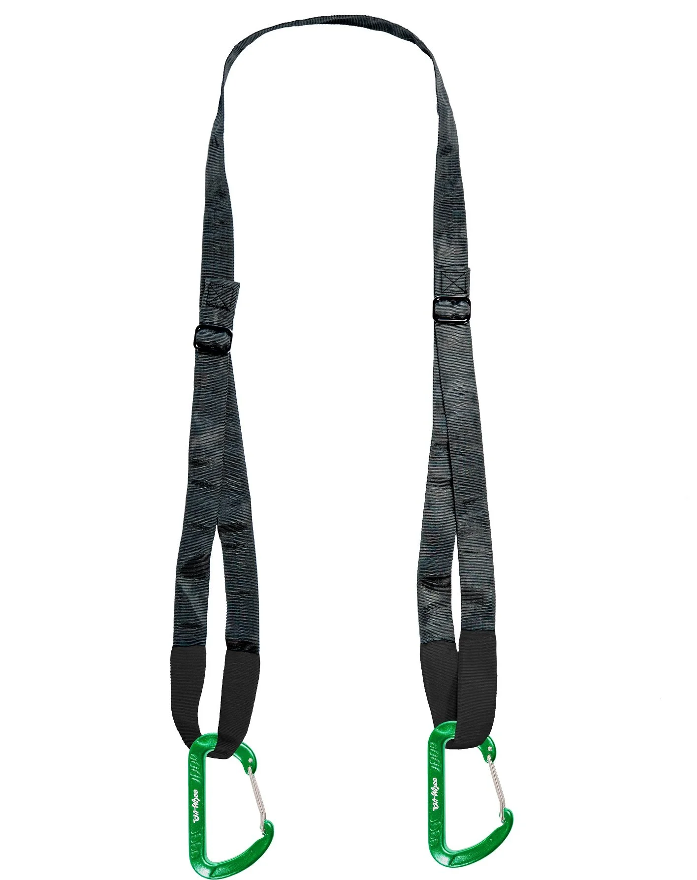 Peg Strap Product Black W-Green Carabiners Small.jpg