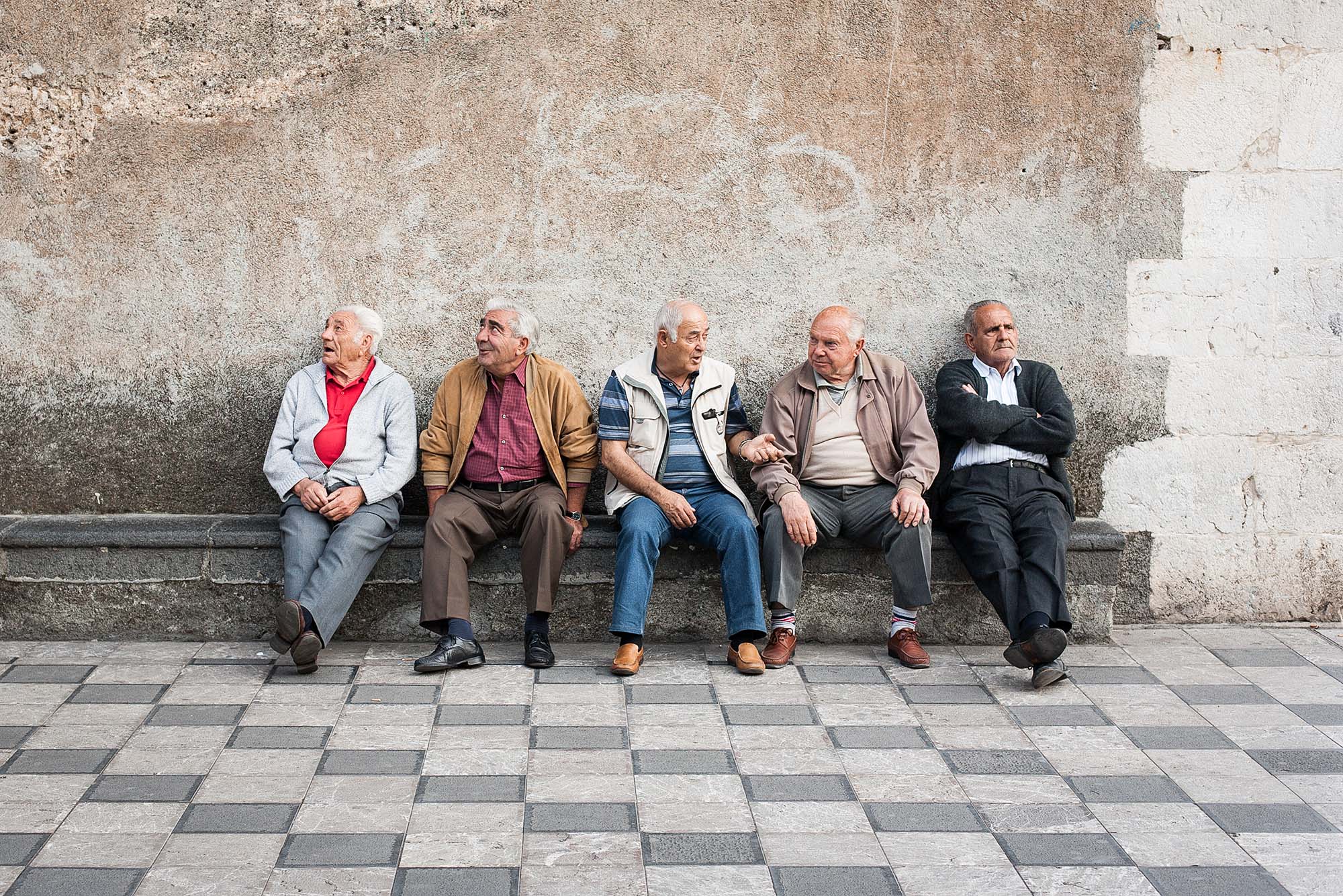  Elderly gentlemen, Sicily 