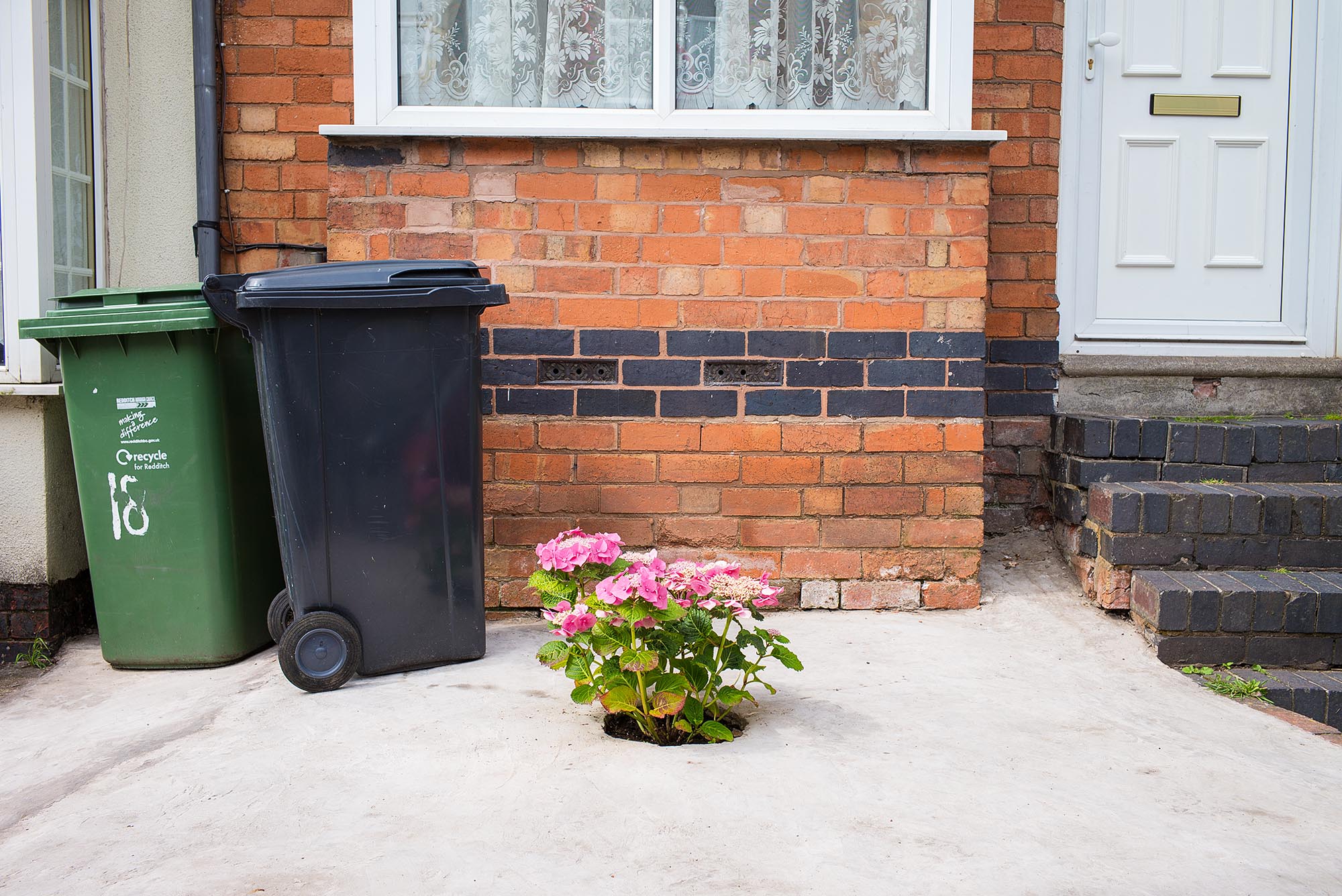 Concrete front garden
