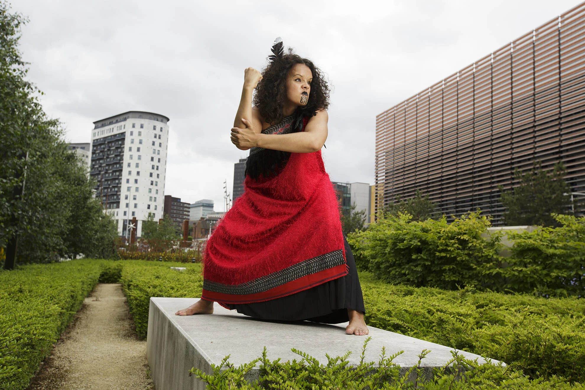 Haka dancer