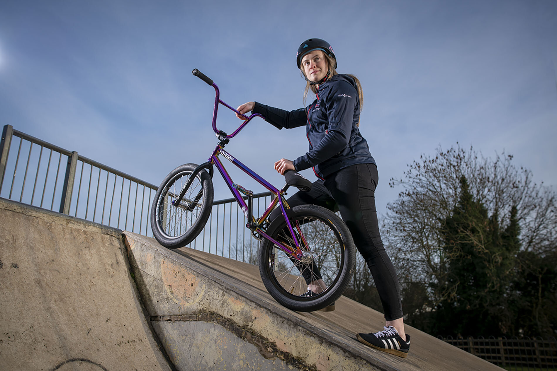 Charlotte Worthington, a BMX freestyler due to compete at the Tokyo Olympics in 2021.