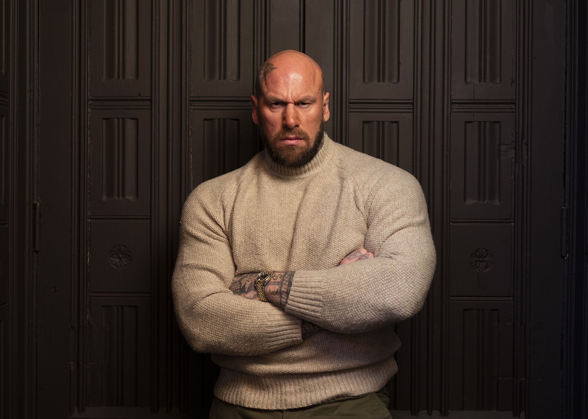 Martyn Ford, who had anorexia as a teenager, became a bodybuilder and now stars in Hollywood action films.