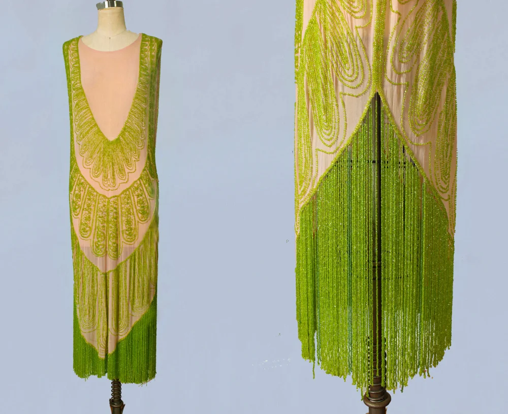 princess polly baby blue dress 1920S BEADED GOWNS — GUERMANTES