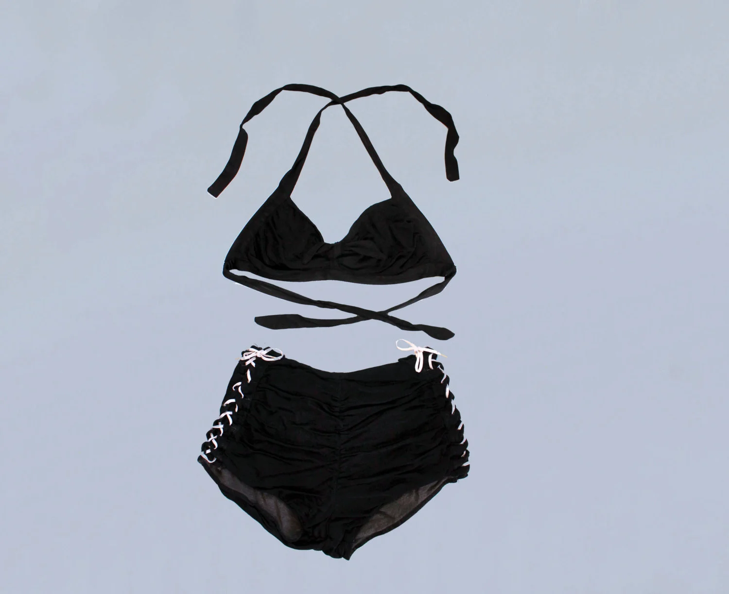 1940s Lace-Up Swimsuit