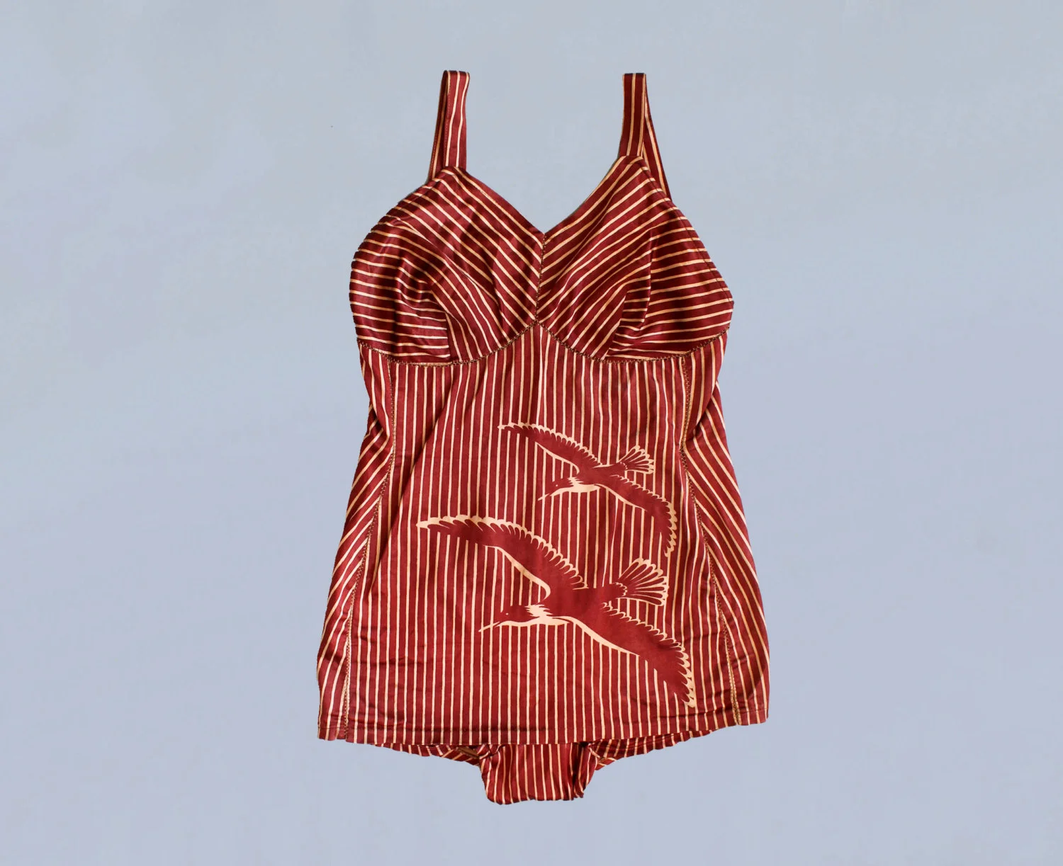 1940s Satin Gulls Swimsuit