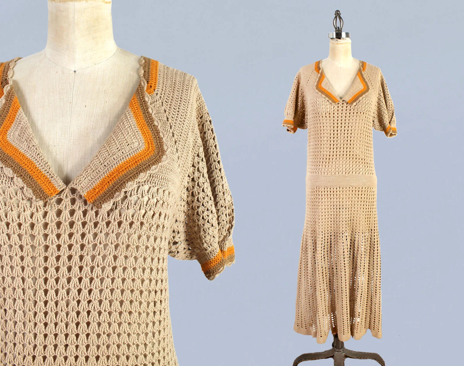 Crochet dress, 1930s