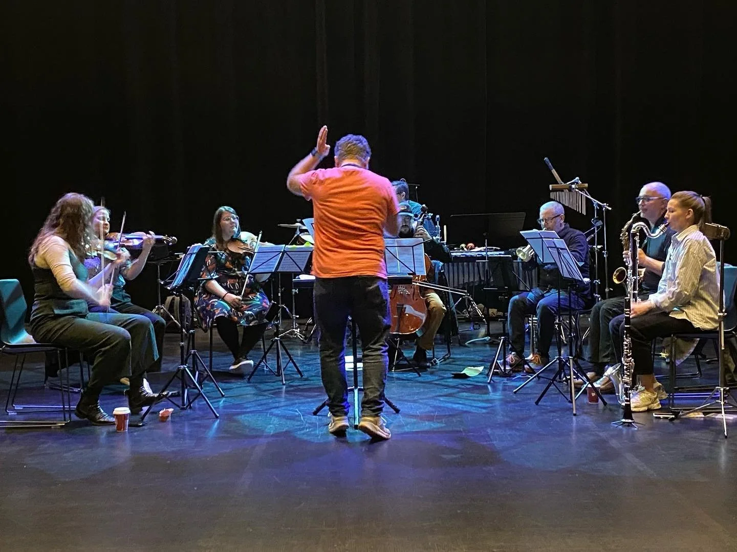 @brasswind_festivalen og @obsidianproduksjoner ✨ Ensemble Obsidian, under ledelse av @trondjm, med gjesteartist Nate Wooley! I kveld kl 21:30 i @asanekulturhus 

#brasswind #brasswindfestivalen #nymusikk #norskekomponister #festival