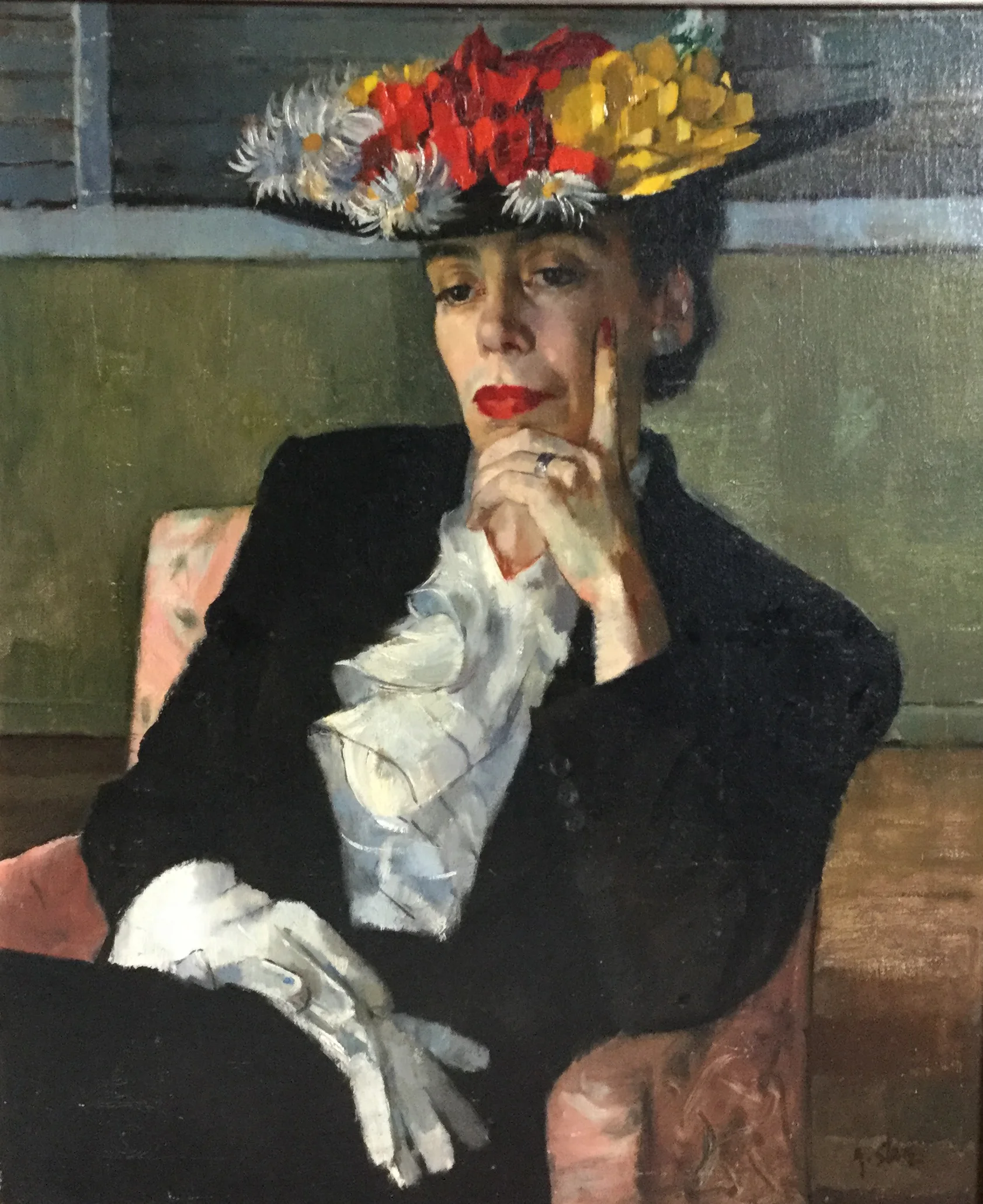 Portrait of a Lady, ca. 1946, o/l, 24x20" (1946.01)