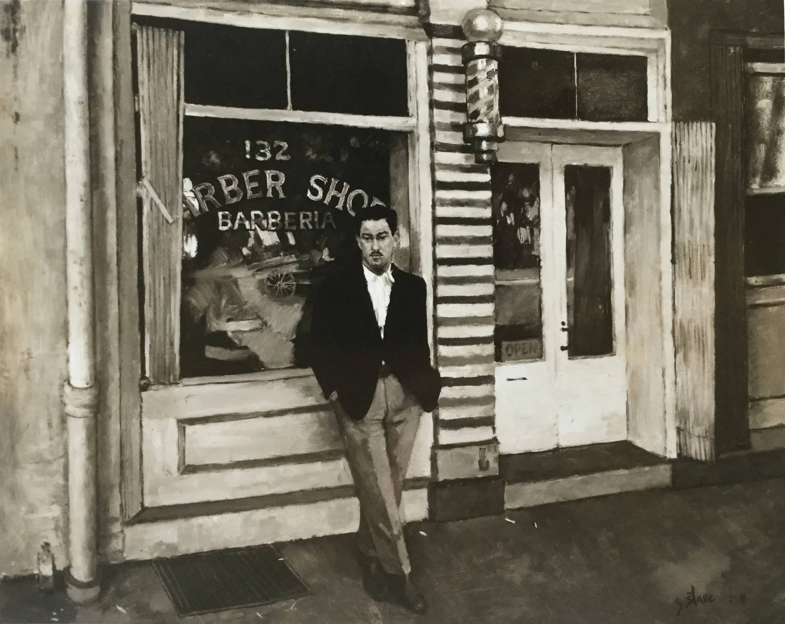 Señor Martinez la Barberia, 1948, o/l (1948.03)
