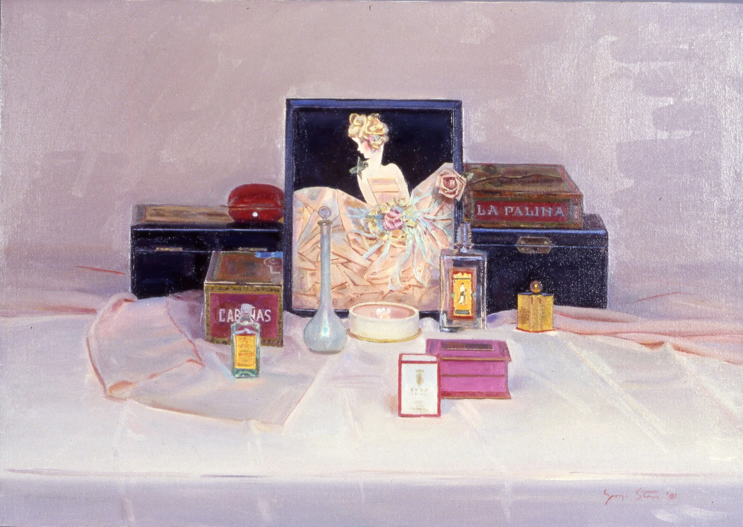 Still Life with Twenties Collage, 2001, o/l, 17x24" (2001.13)