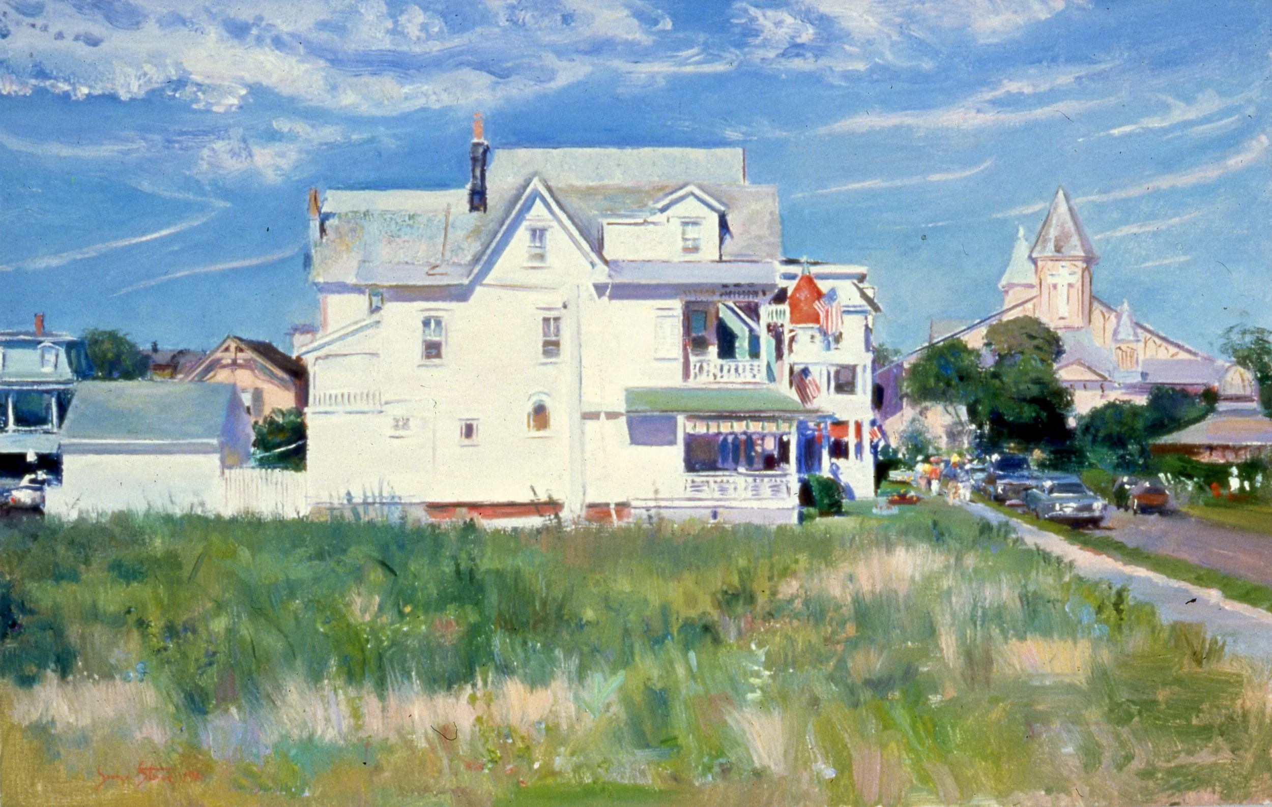 White House, Ocean Grove, 1981, o/l, 14x22" (1981.17)