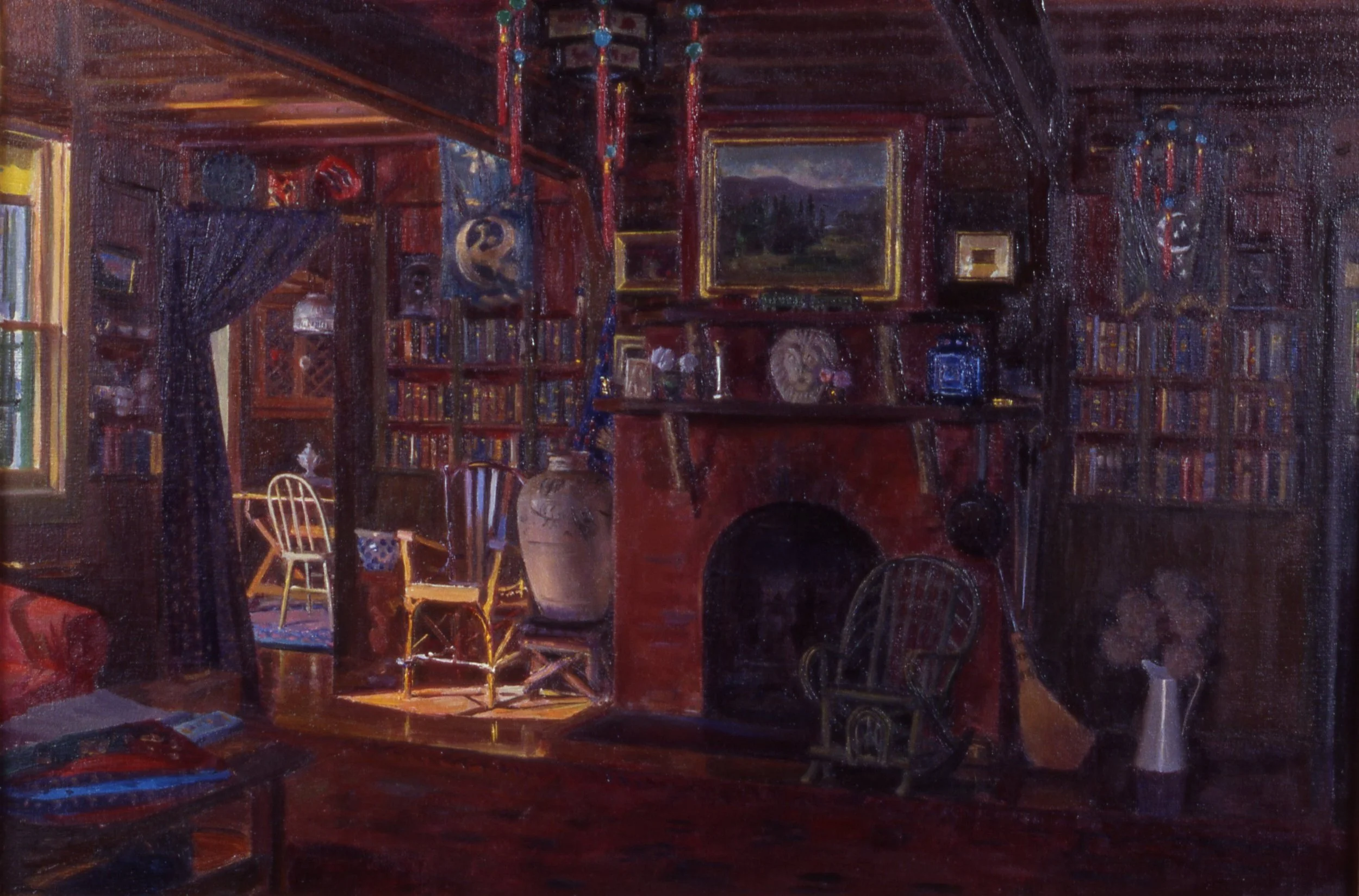 Interior, Catskills, 2001, o/l, 16x24" (2001.06)