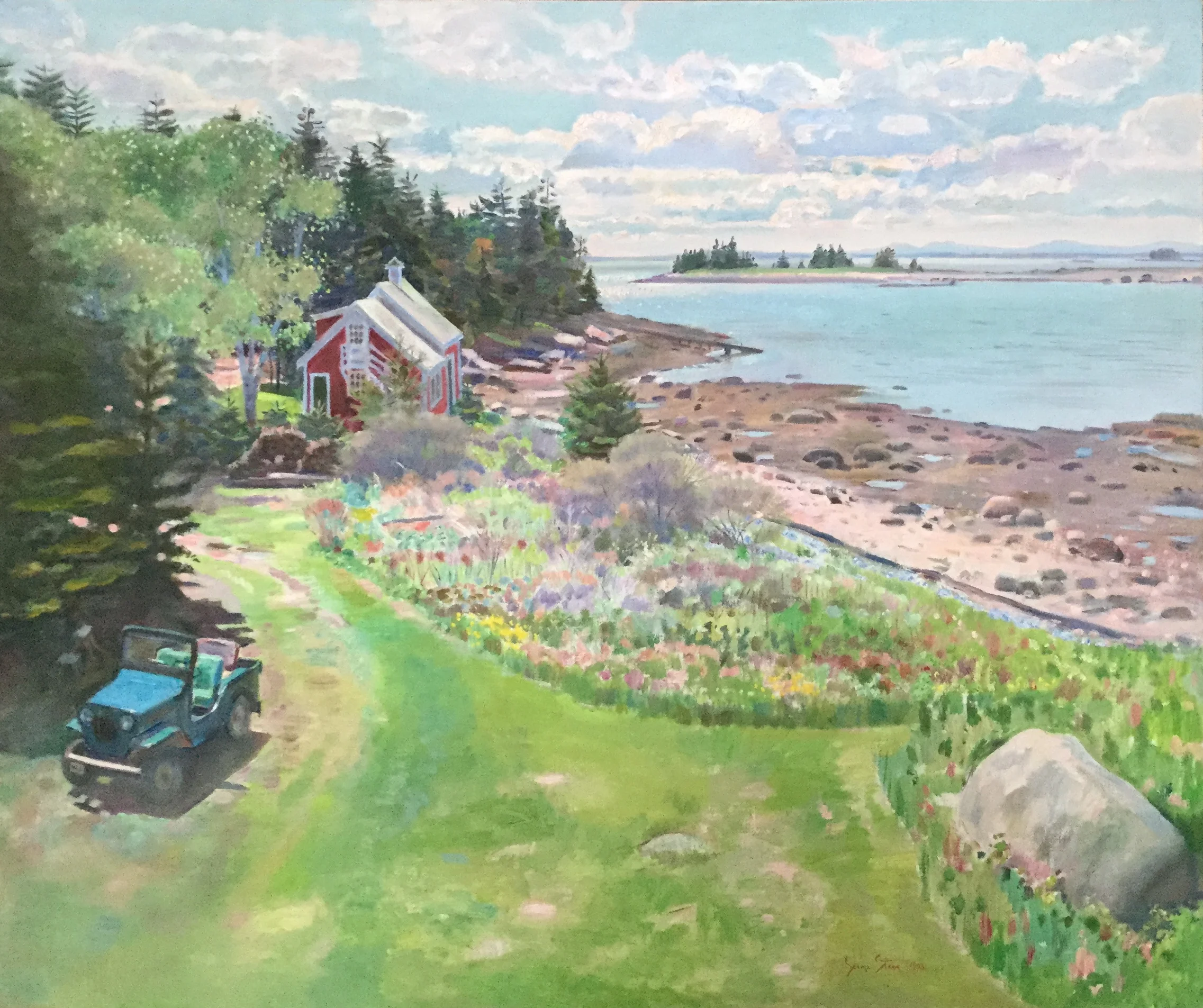 Low Tide, Isle au Haut, 1993, o/l (1993.05)