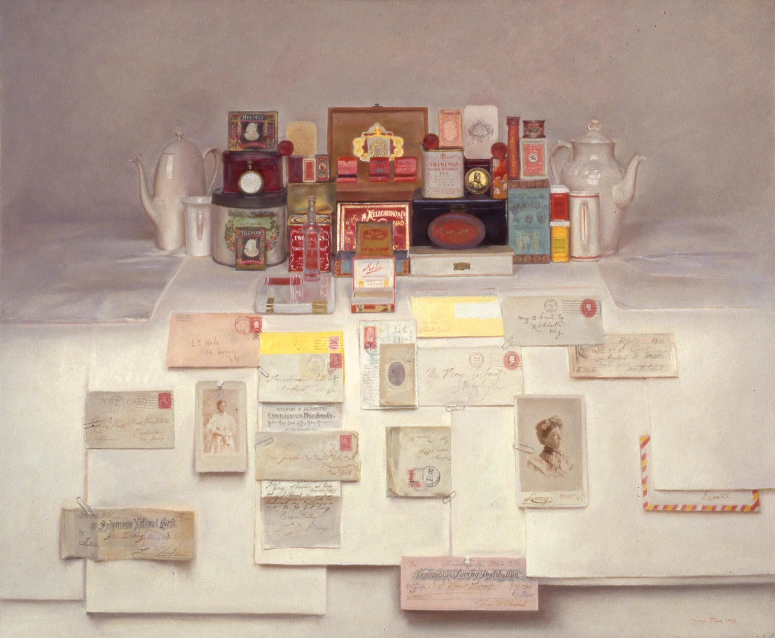 Still Life in Red & Yellow, 1993, o/l, 33x40" (1993.16)