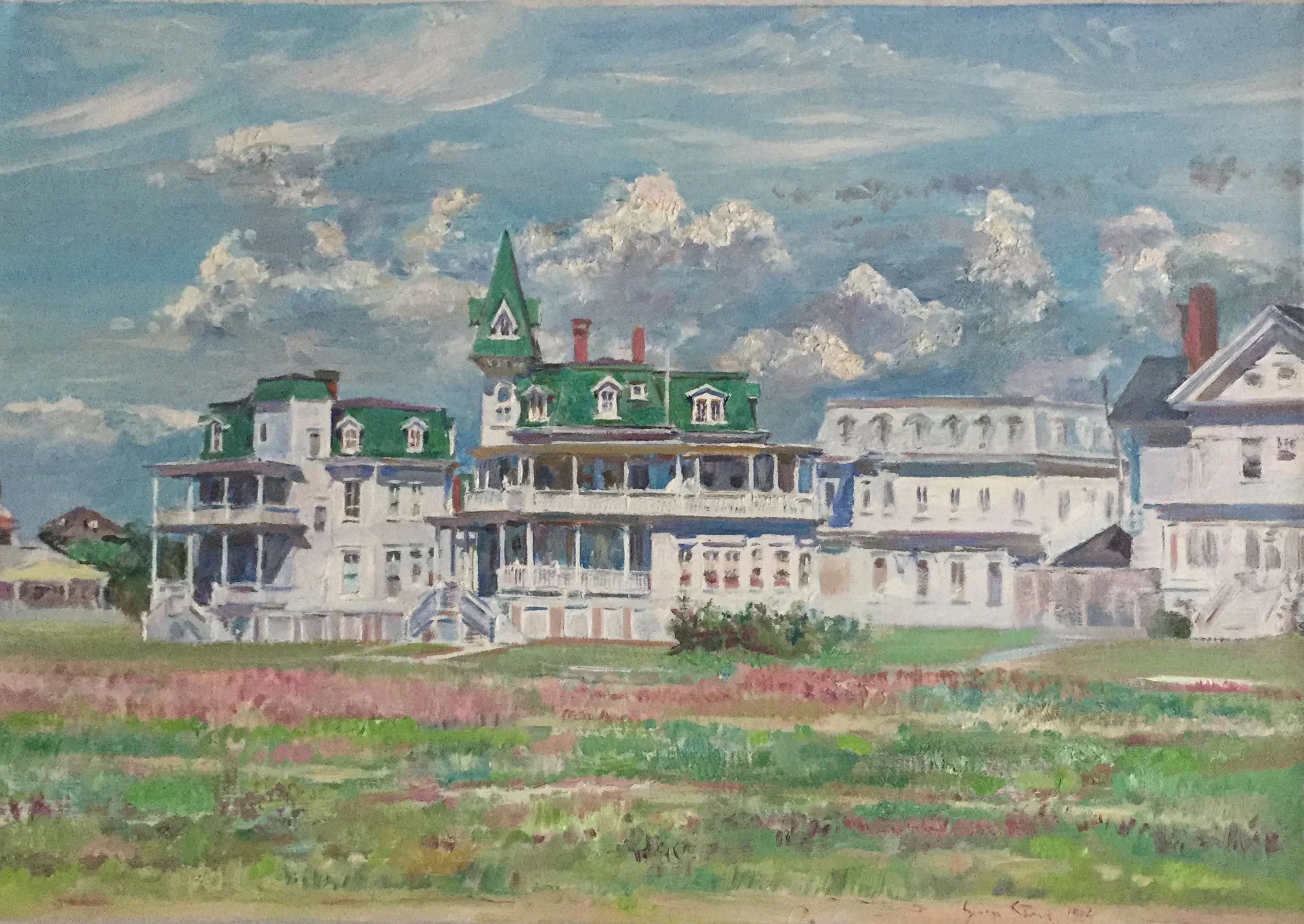 Summertime, Cape May, NJ, 1984, o/l, 14x20" (1984.52)