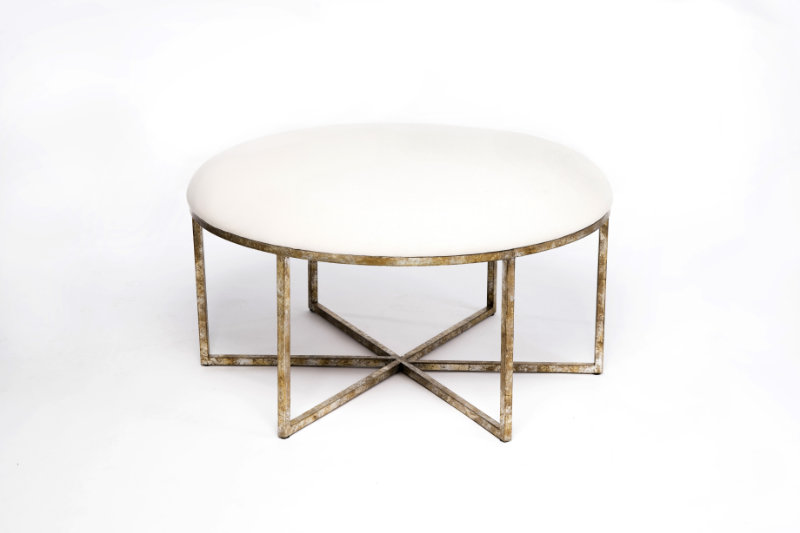 Round Upholstered Ottoman Stilo Design Studio Round Upholstered Ottoman Stilo, Round Upholstered Ottoman Coffee Table