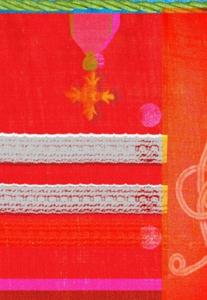Sgt.Pepper: Fabric and digital collage.