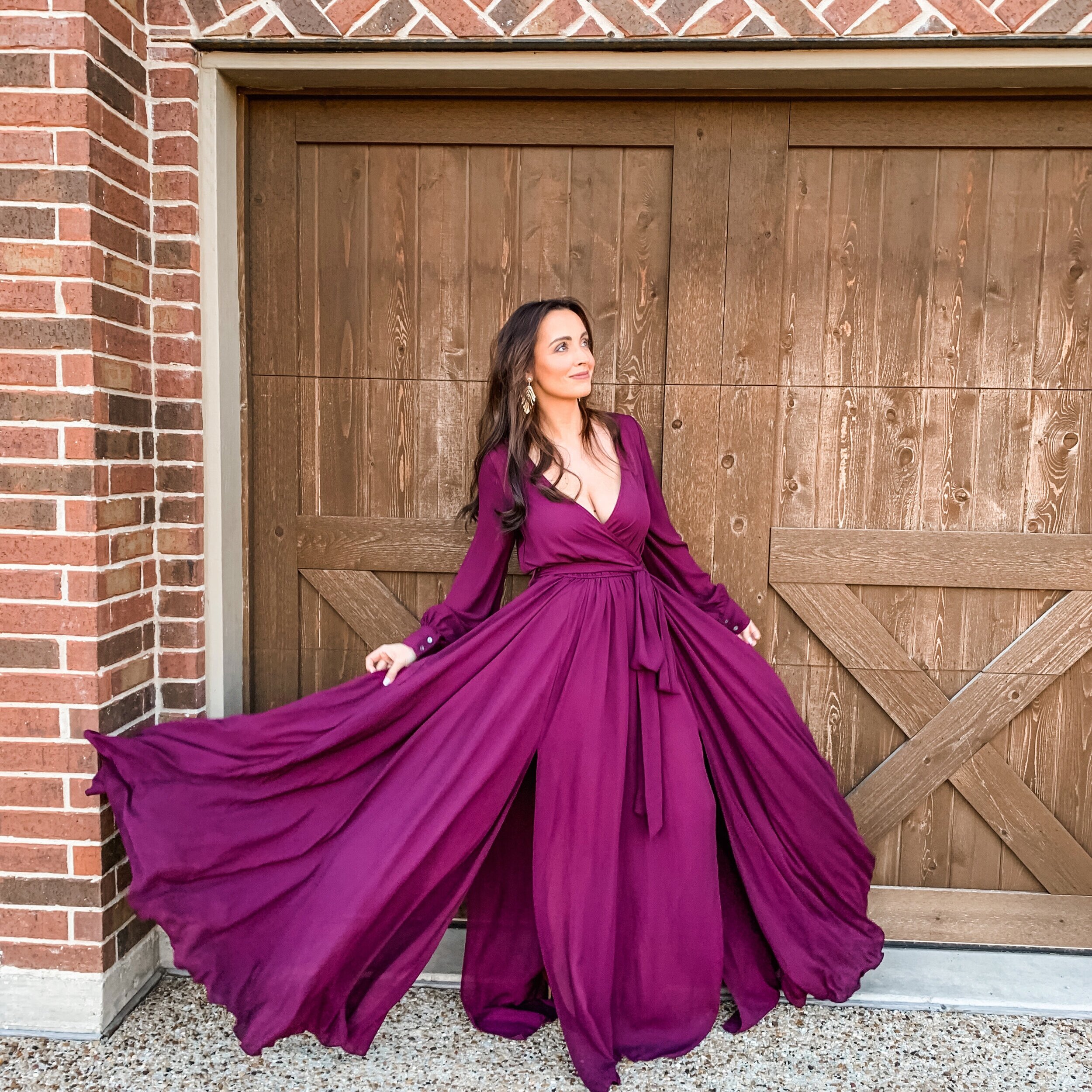 Flowy Maxi Dress + Statement Jewelry