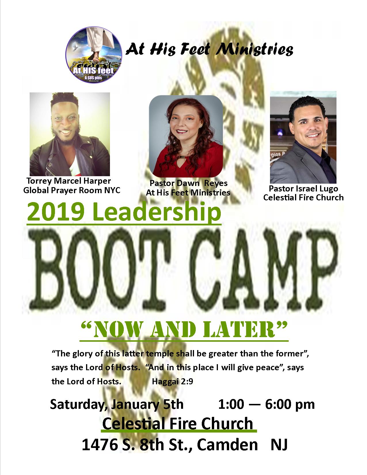 Leadership Boot Camp 2019 — At His Feet Ministries