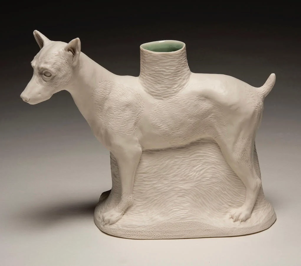2 - “Dog with Textured Spots Vase” 2021.jpeg