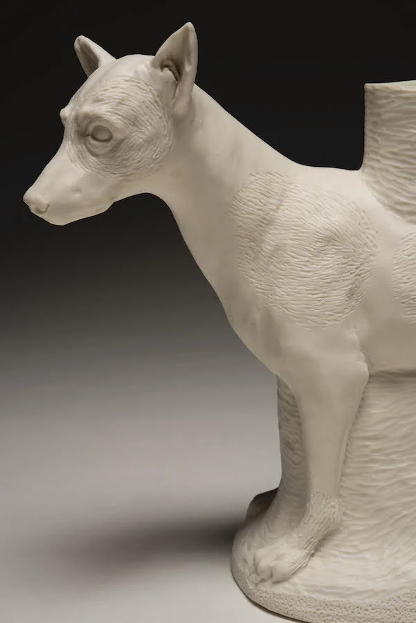 3 - “Dog with Textured Spots Vase” 2021.jpeg