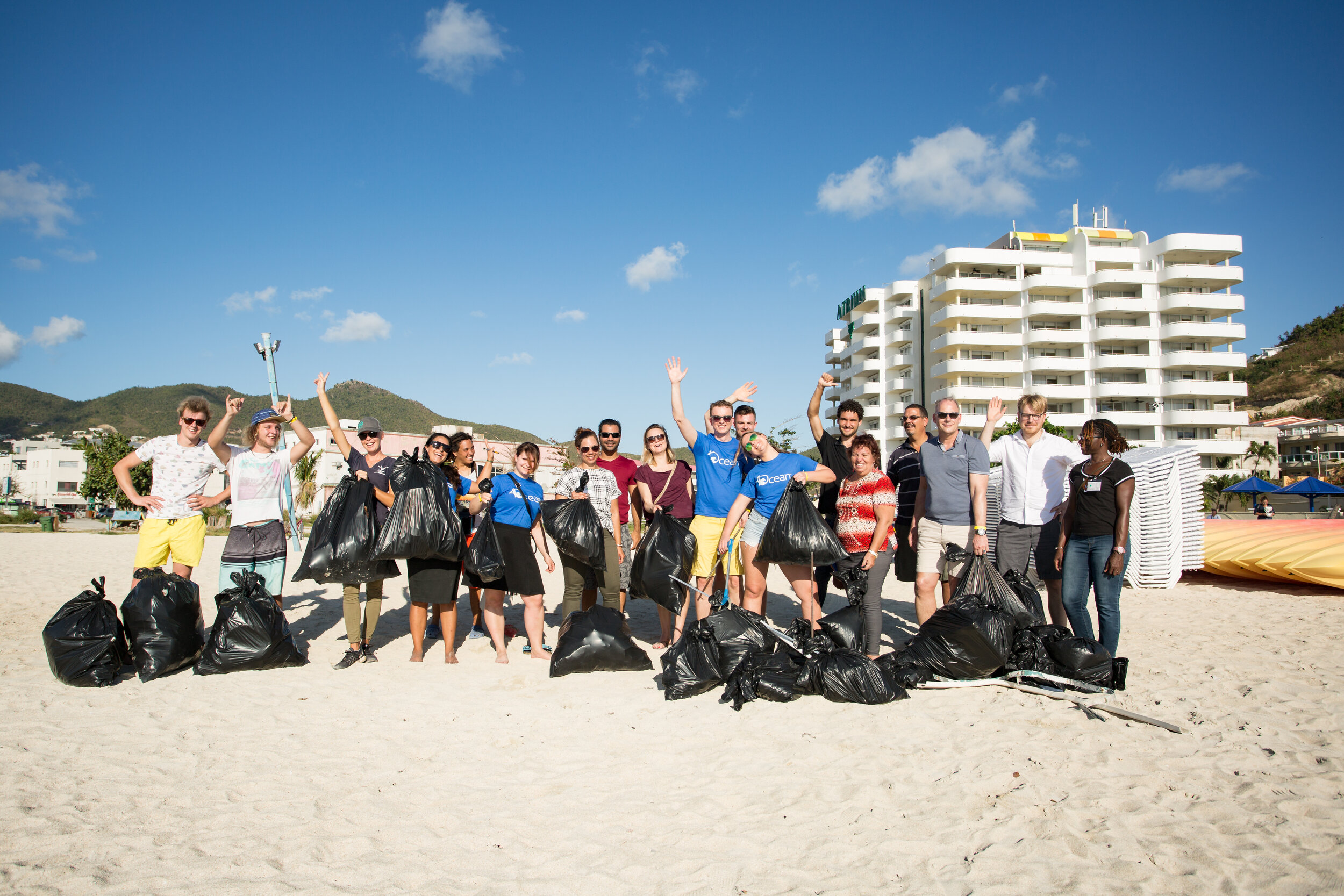 Saint Martin Beach cleanup