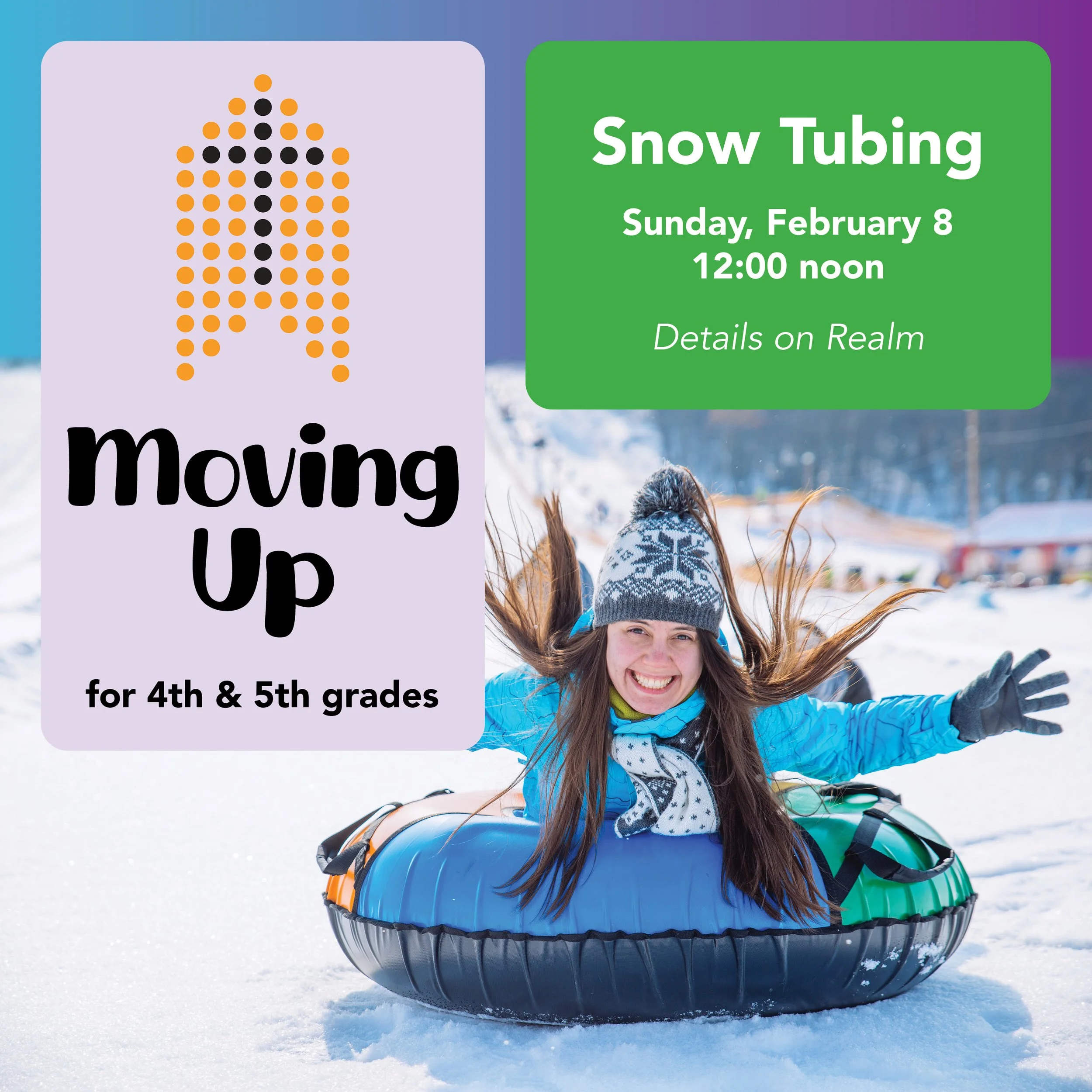 Moving Up – Snow Tubing