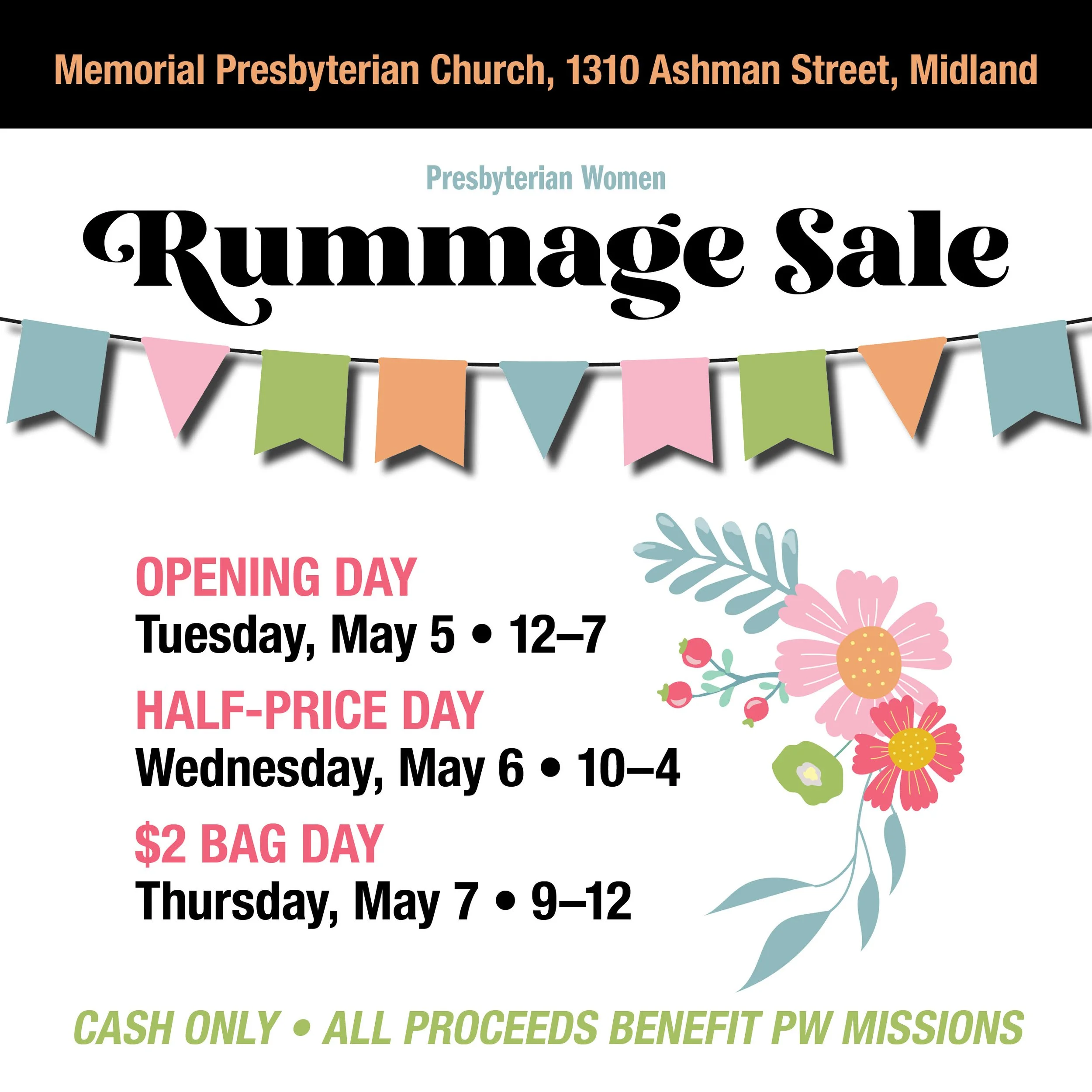 PW Rummage Sale – Opening Day