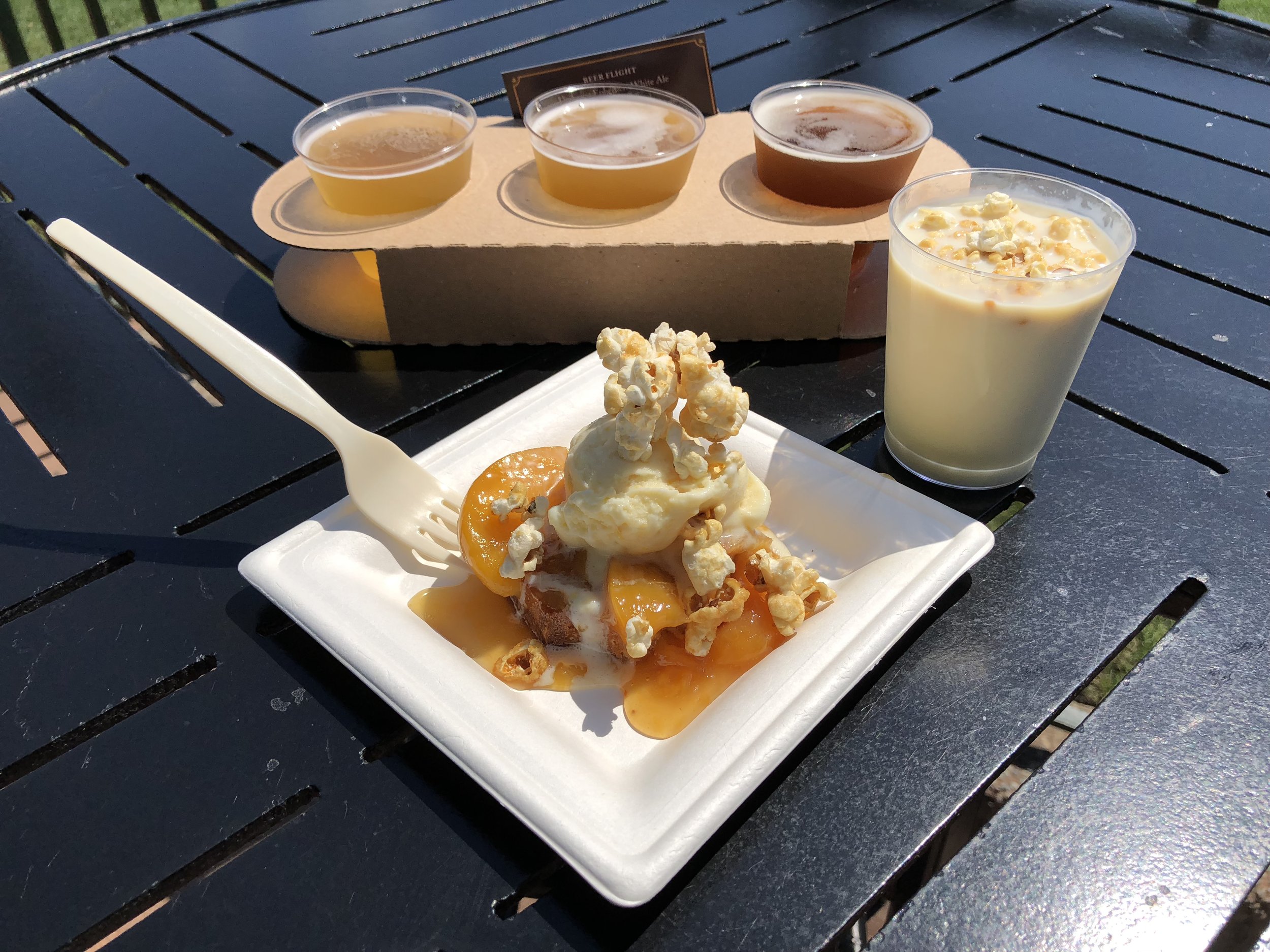 Northern Lights Beer Flight and Popcorn Milkshake at Epcot in Orlando, Florida