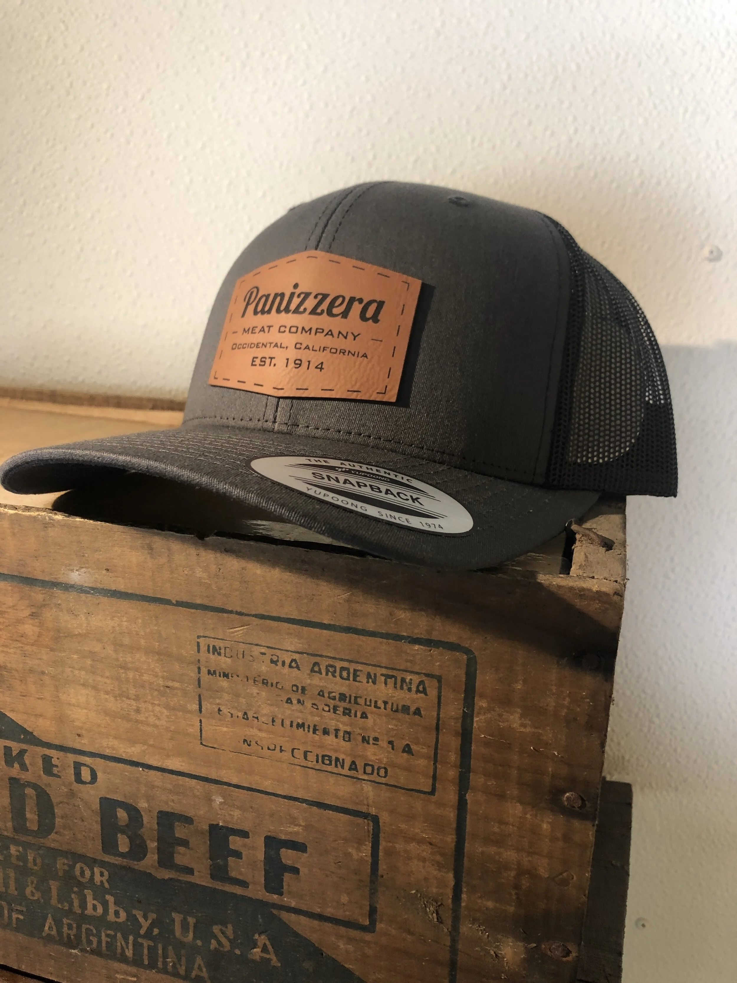 Charcoal Grey, Black Back Trucker Hat