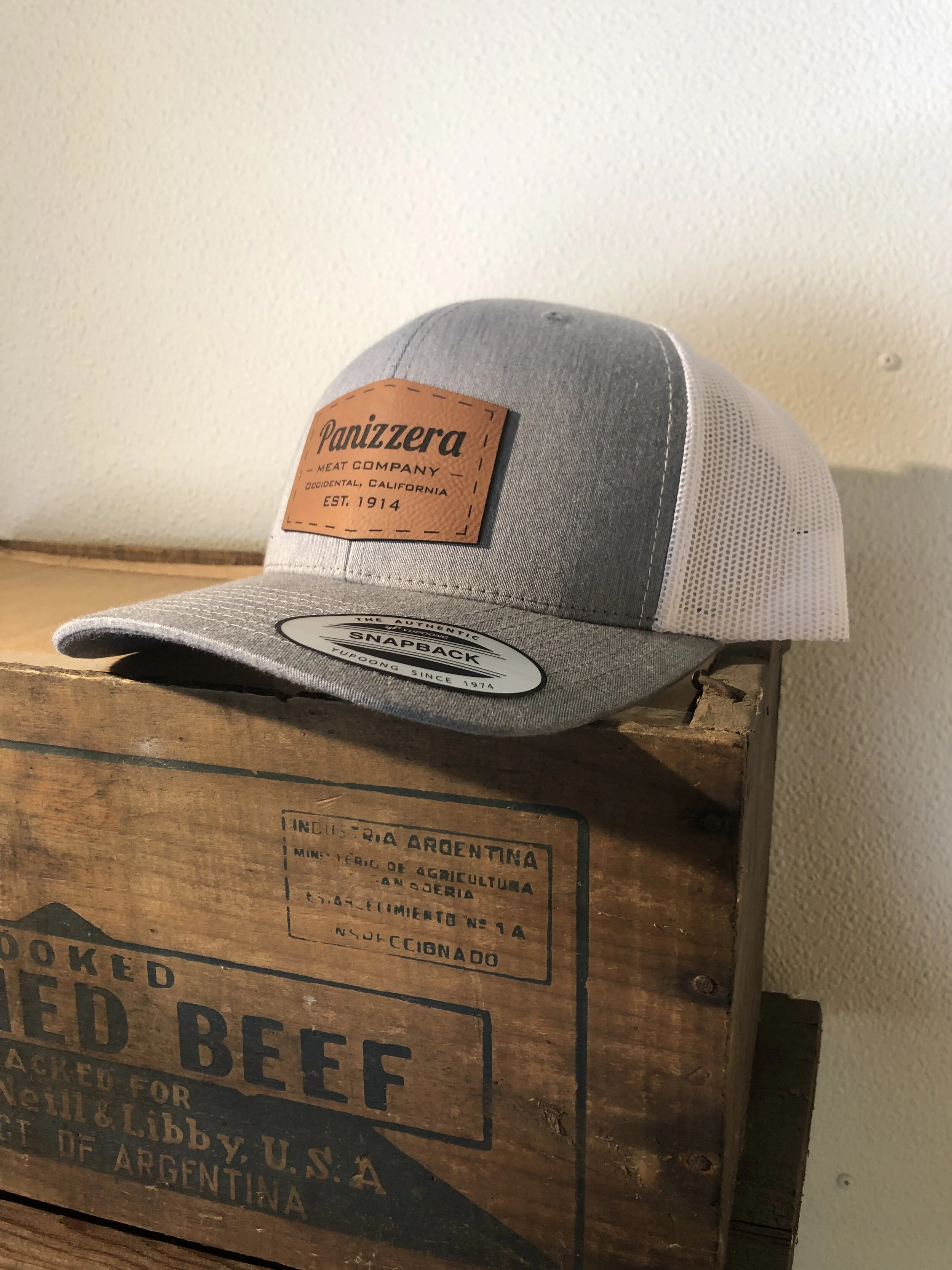 Heather Grey/ White Back Trucker Hat
