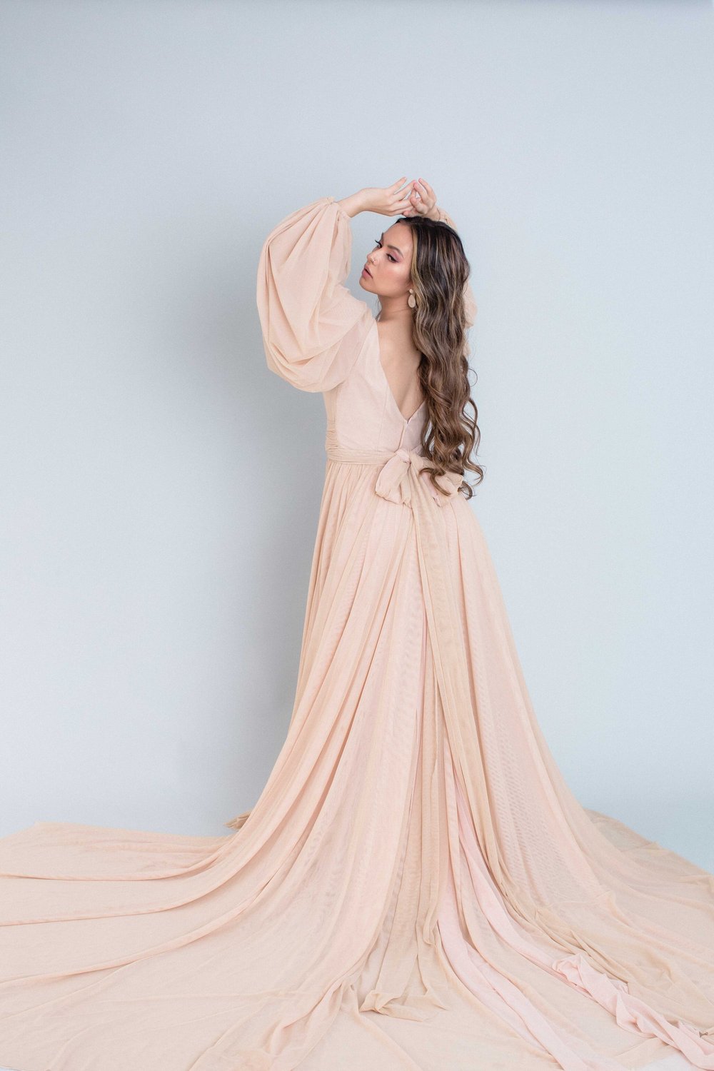 chinese dress ladies Margaux Blouson Sleeve Maxi Dress  Plenty Boutique