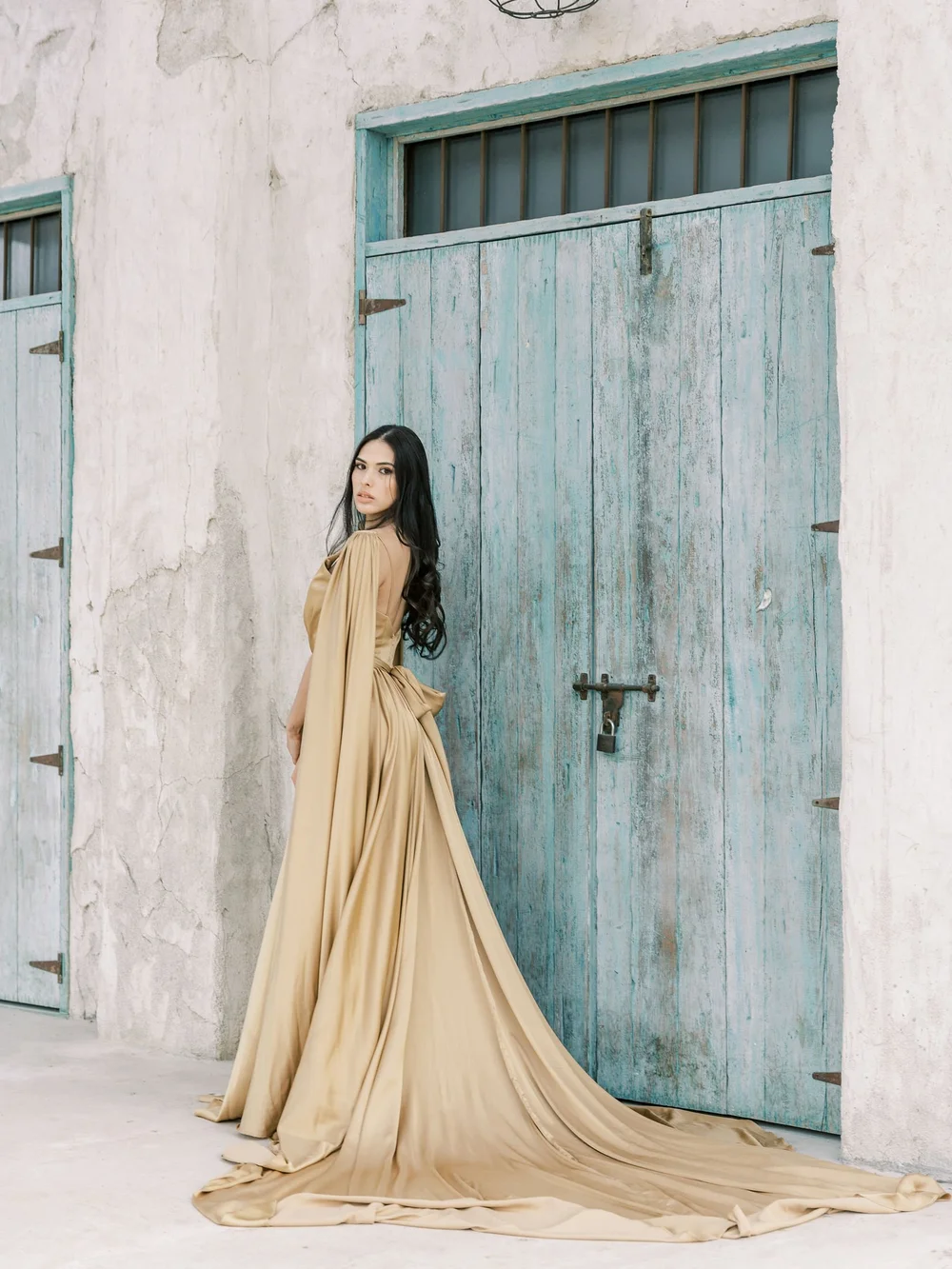green emerald velvet dress Glitter Lime Green Luxury Dubai Evening Dress Engagement Arabic SS155 Green / 4 main image 1