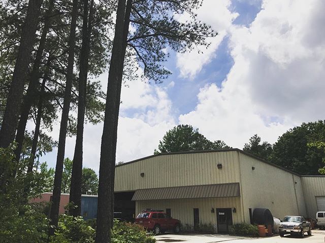 Shop looking beautiful after a rainy morning! #wakeforest #jeep #ford #chevy #briercreek #potd #afterrain #raleigh #northcarolina