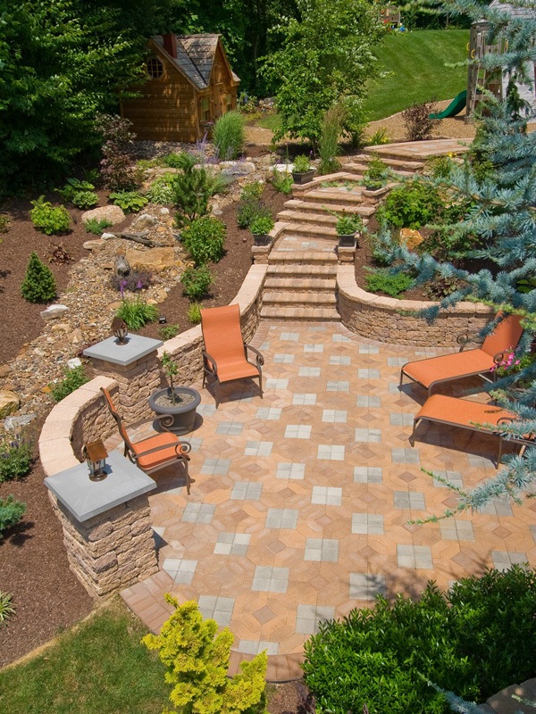 Professional outdoor kitchen landscape design in Allentown, Lehigh county, PA
