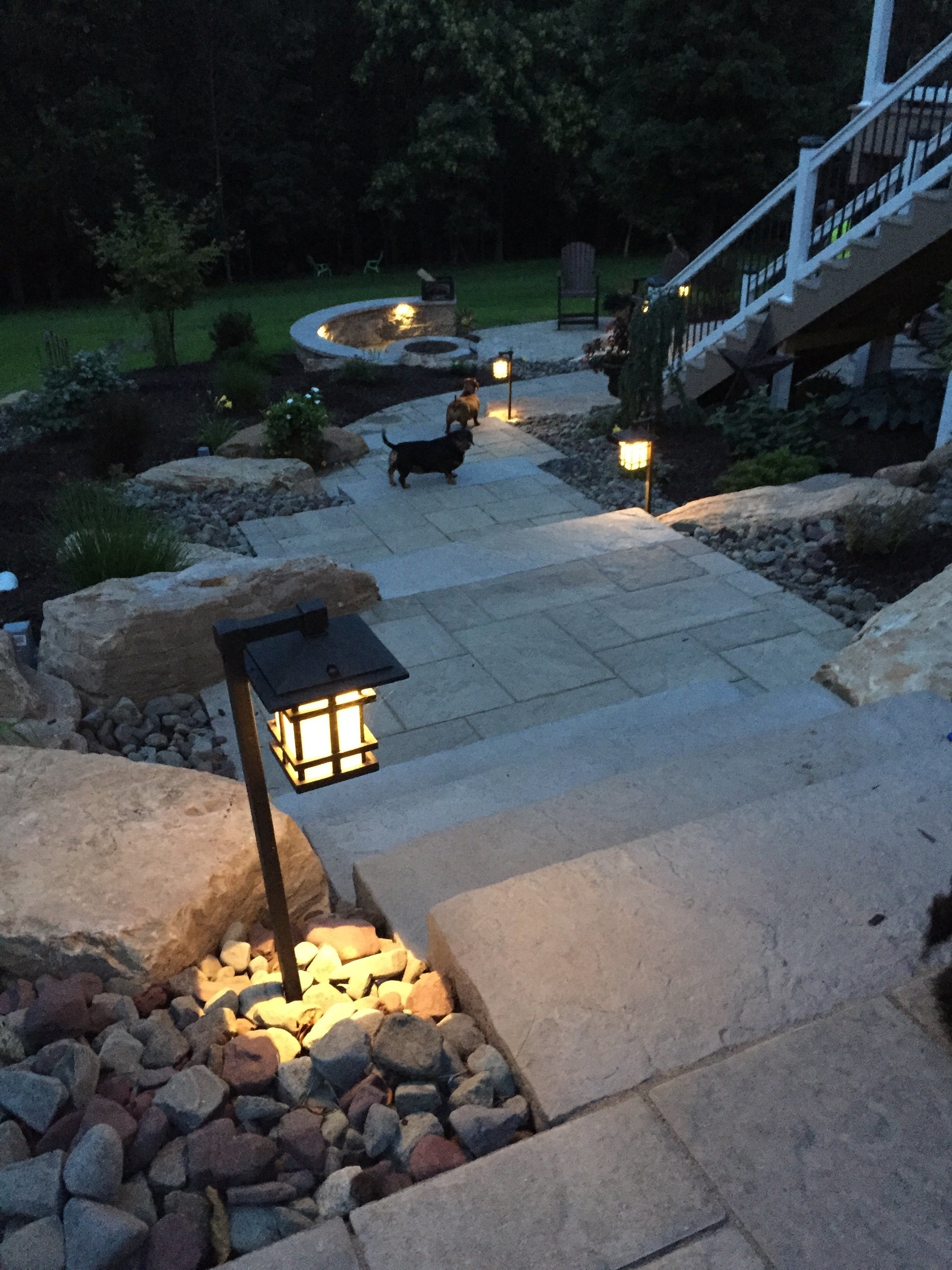 Professional landscape design with outdoor lighting in Pottsville, PA