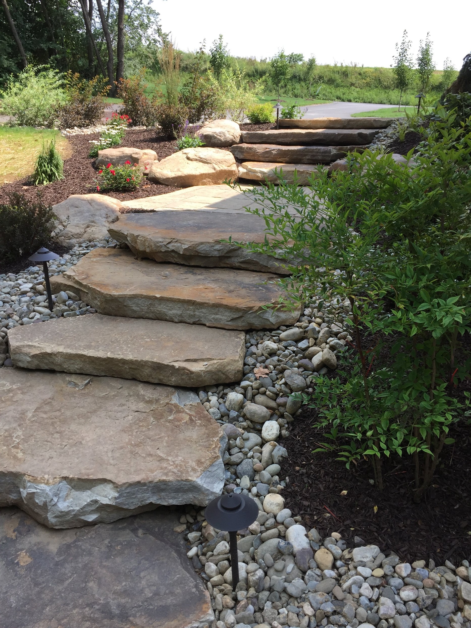 Experienced landscape design with flagstone in Lebanon County, PA