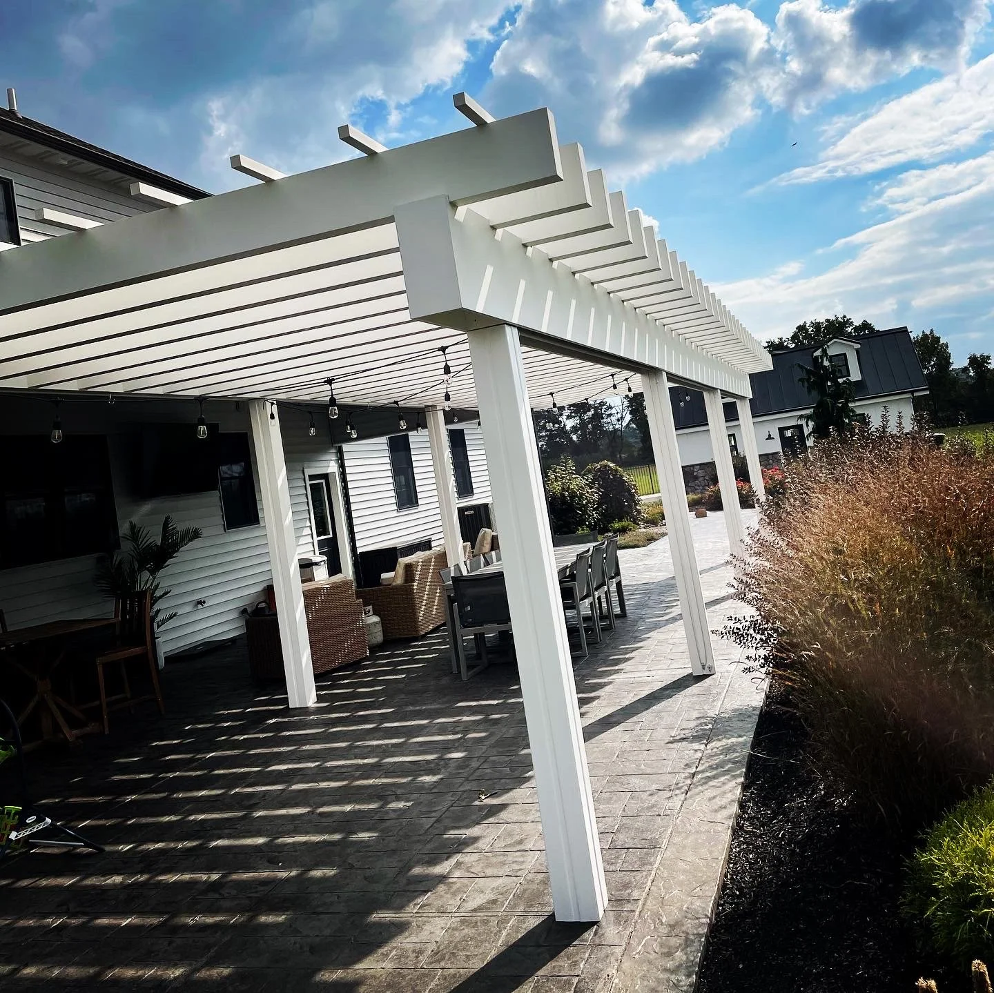 Create Shade and Warmth with a Pergola and Fire Pit for a Wayne Township, PA Backyard