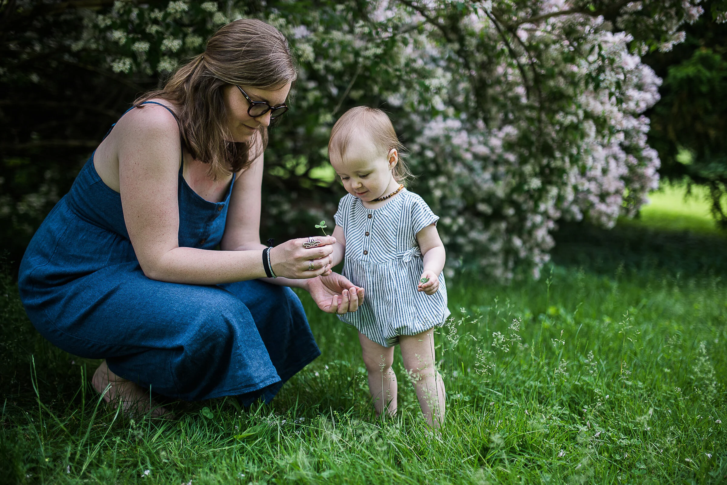 Linden at 18 months, botanizing like her daddy. Photo by Brooke Collier (banner image at the top of the page is also by Brooke).