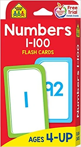 https://www.amazon.com/Numbers-1-100-Flash-Cards/dp/0938256904/ref=sr_1_2?s=movies-tv&amp;ie=UTF8&amp;qid=1528165804&amp;sr=8-2&amp;keywords=flashcards+1-100Disregard the age! We started working on numbers with Amir at 1.