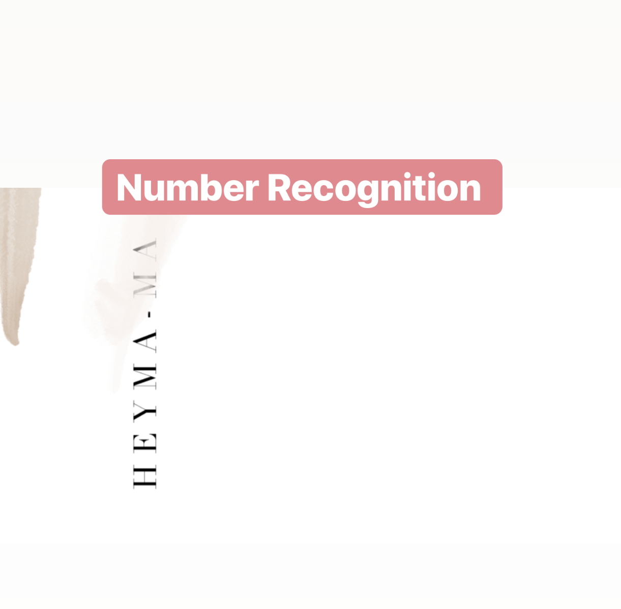 Number Recognition