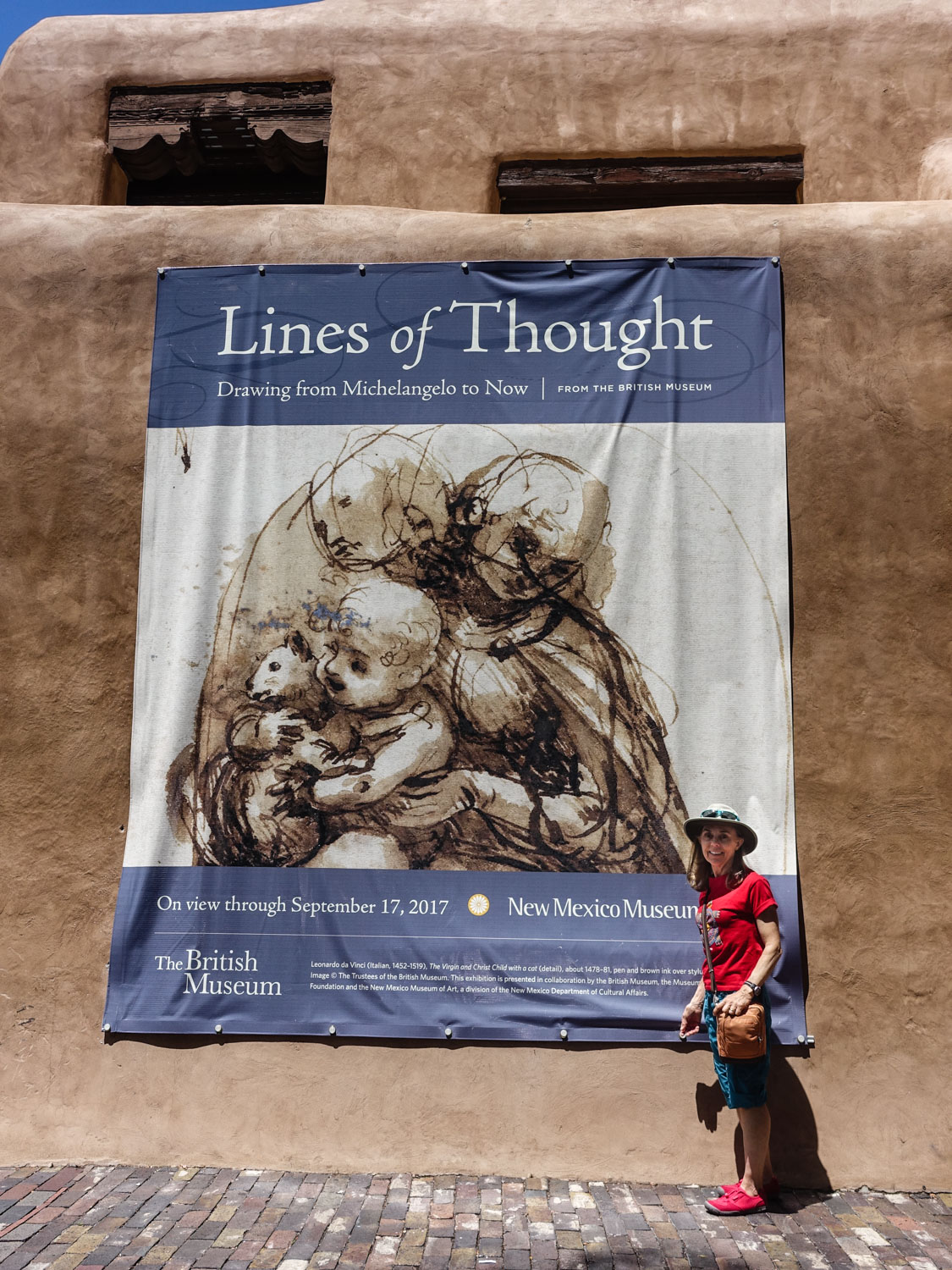 Visiting the Lines of Thought Exhibition at the New Mexico Museum of Art.